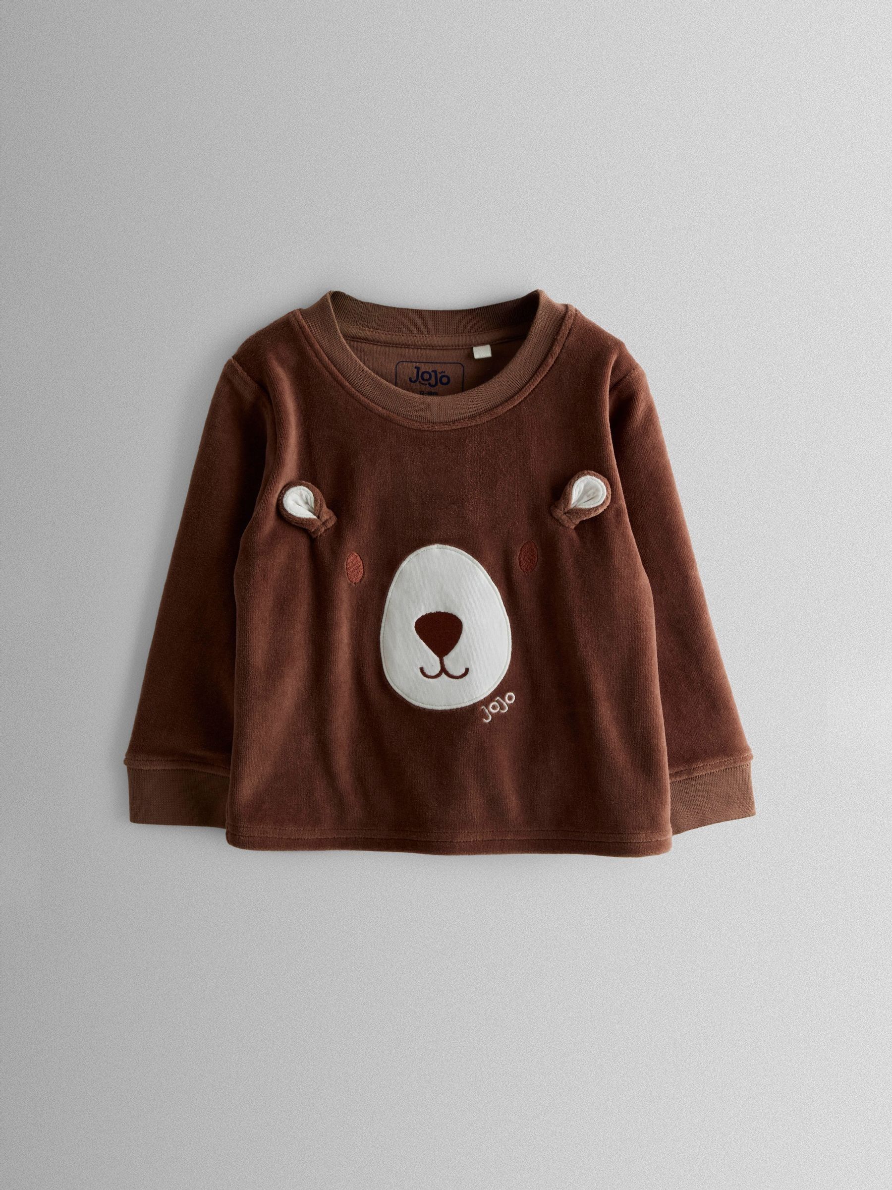 Brown Bear Cosy Jersey Pyjamas - Image 2 of 7