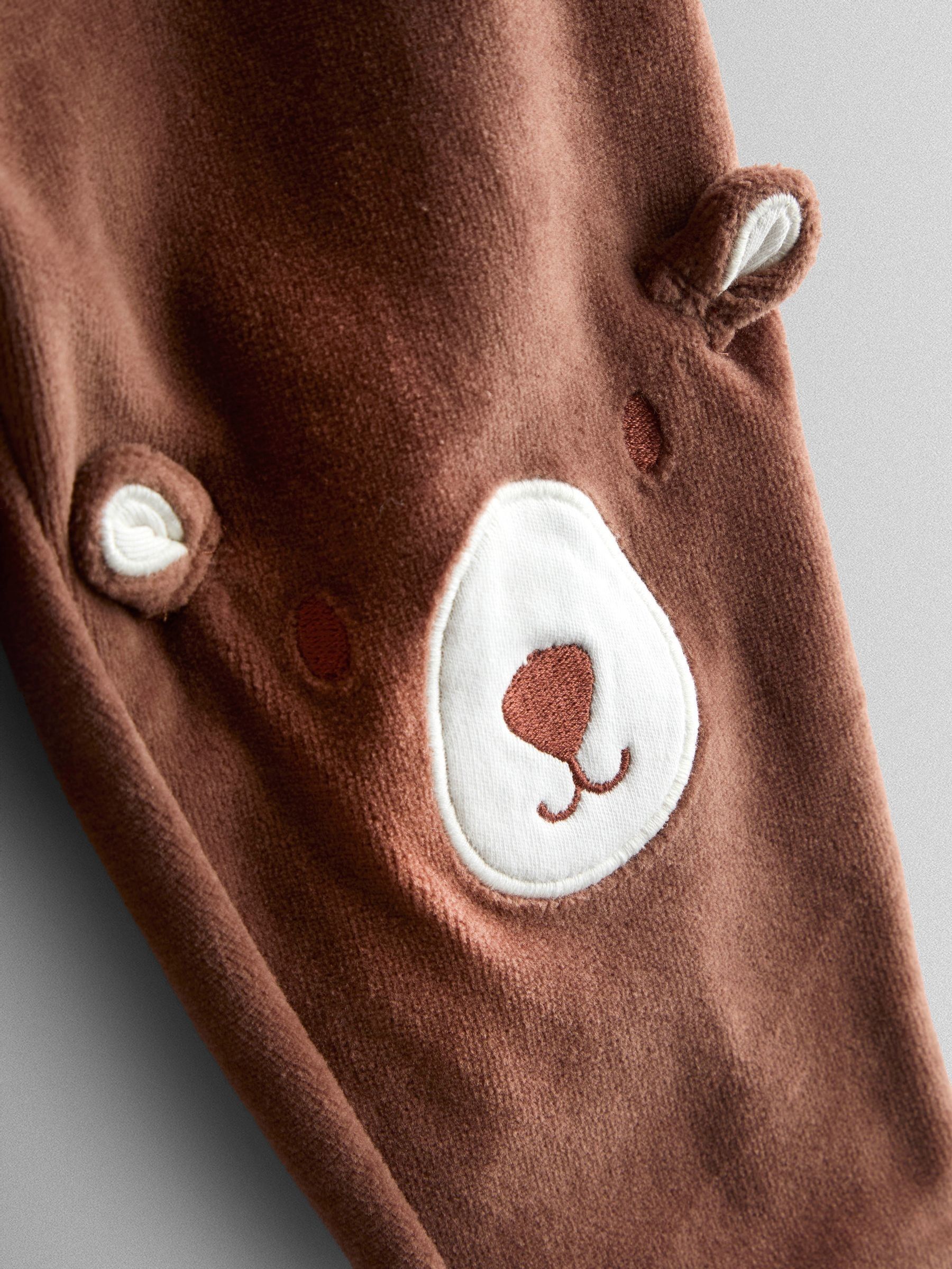 Brown Bear Cosy Jersey Pyjamas - Image 6 of 7
