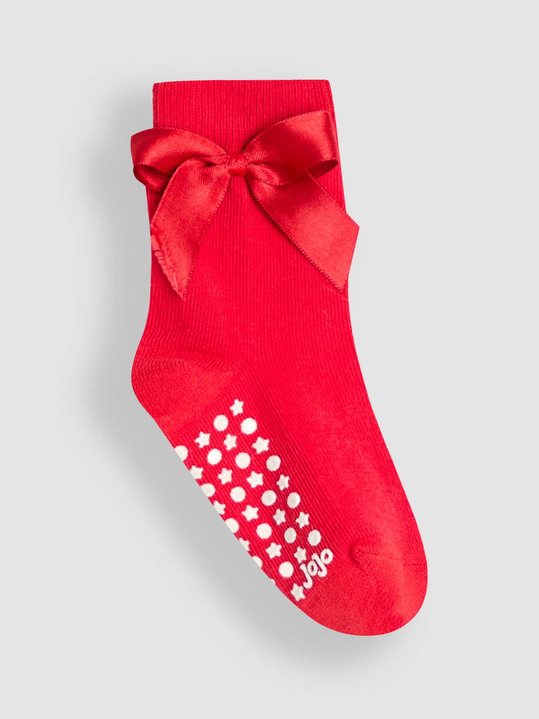 Red 2-Pack Frill And Bow Socks - Image 2 of 3
