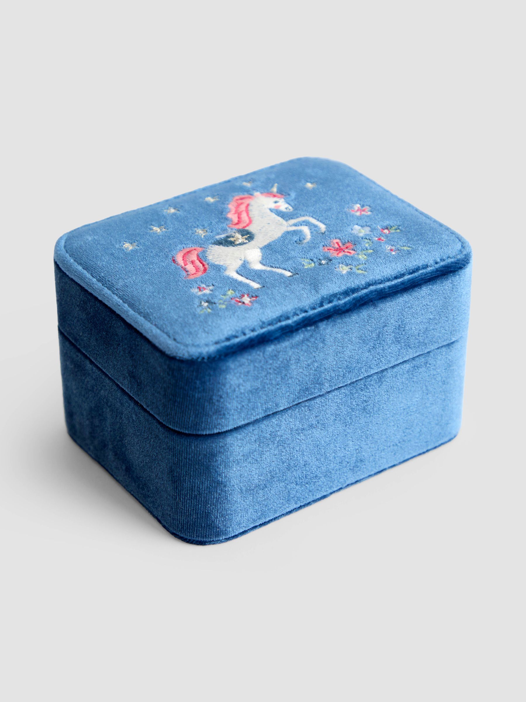 Unicorn Fabric Jewellery Box - Image 1 of 5
