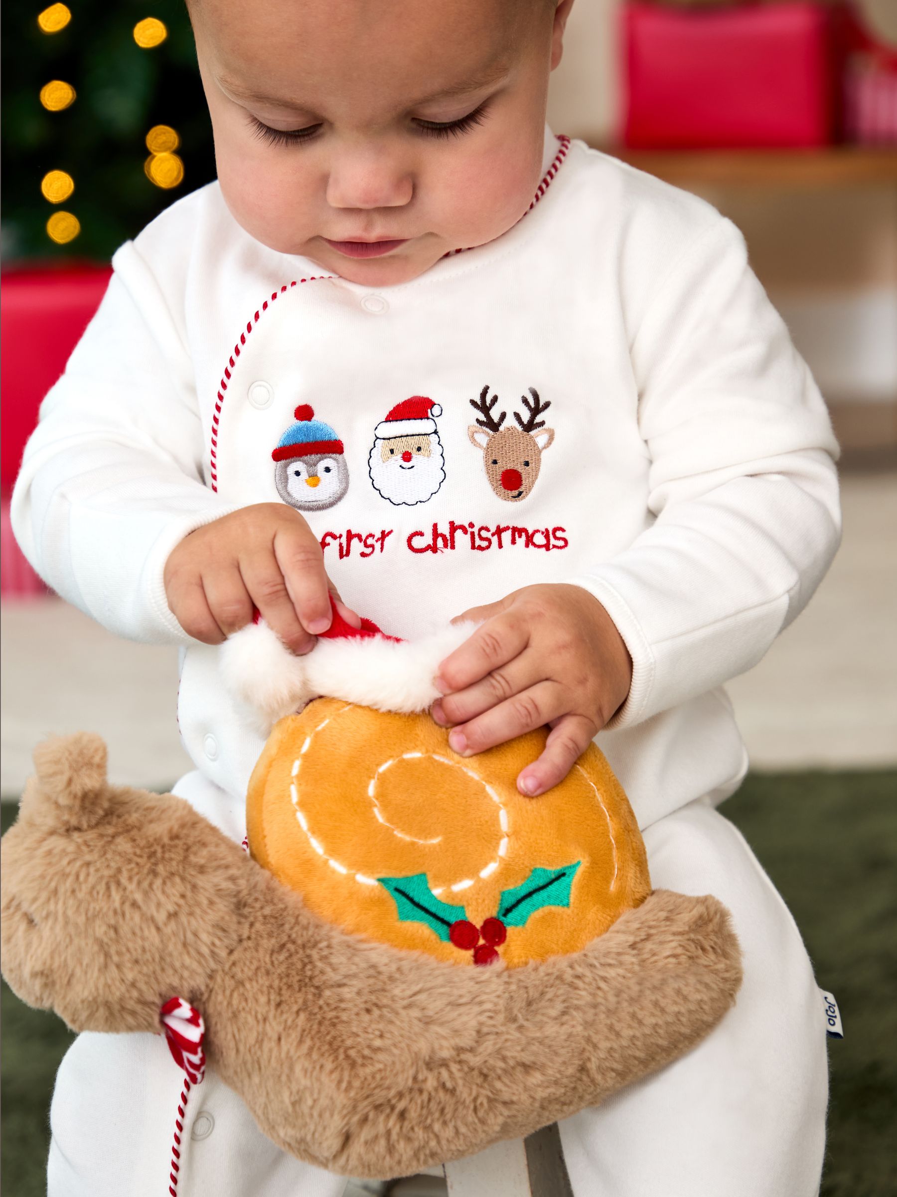 Jingle Shells Christmas Snail Soft Toy Plushie - Medium - Image 5 of 5