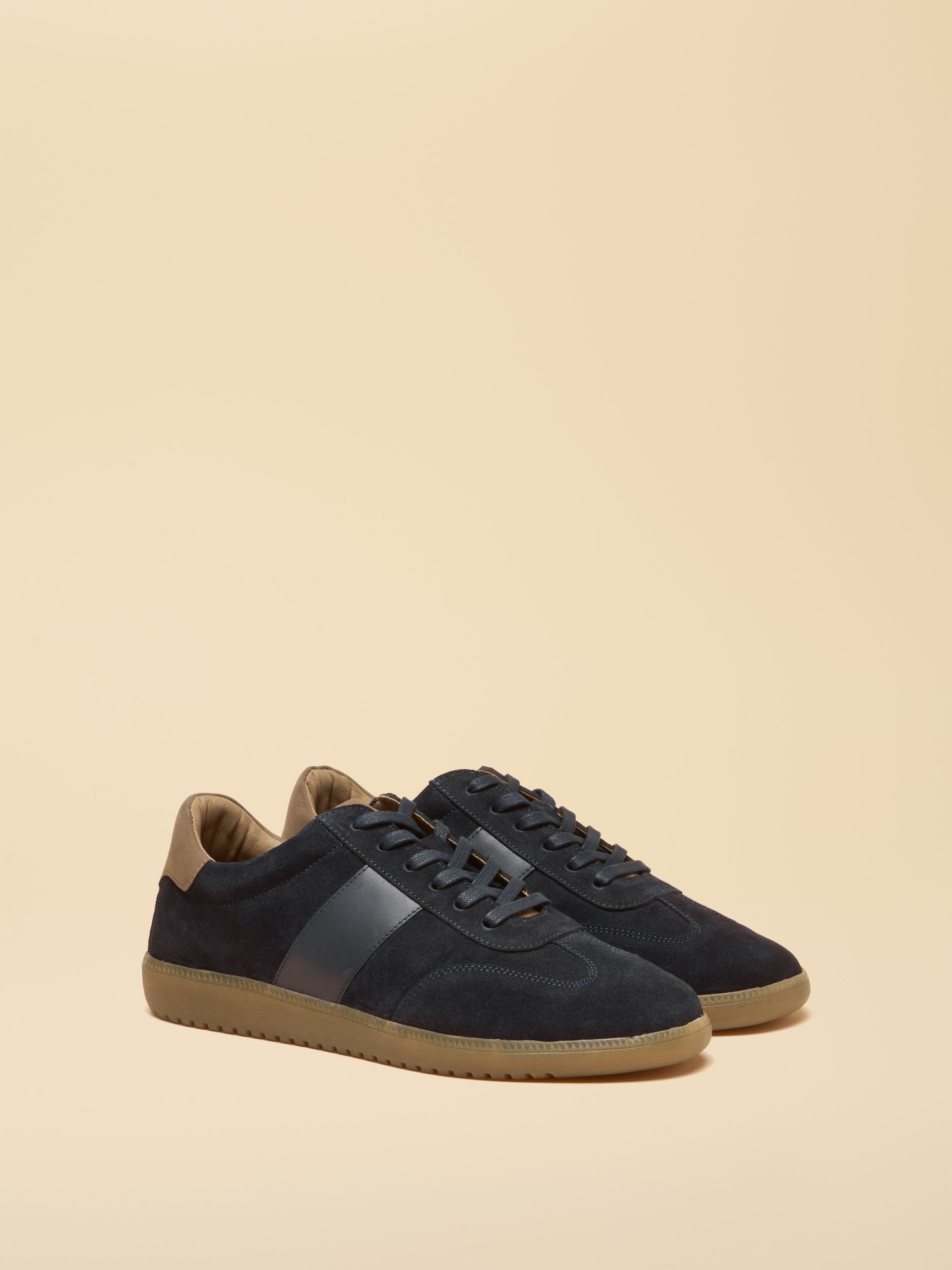 Navy Suede Trainers - Image 1 of 7