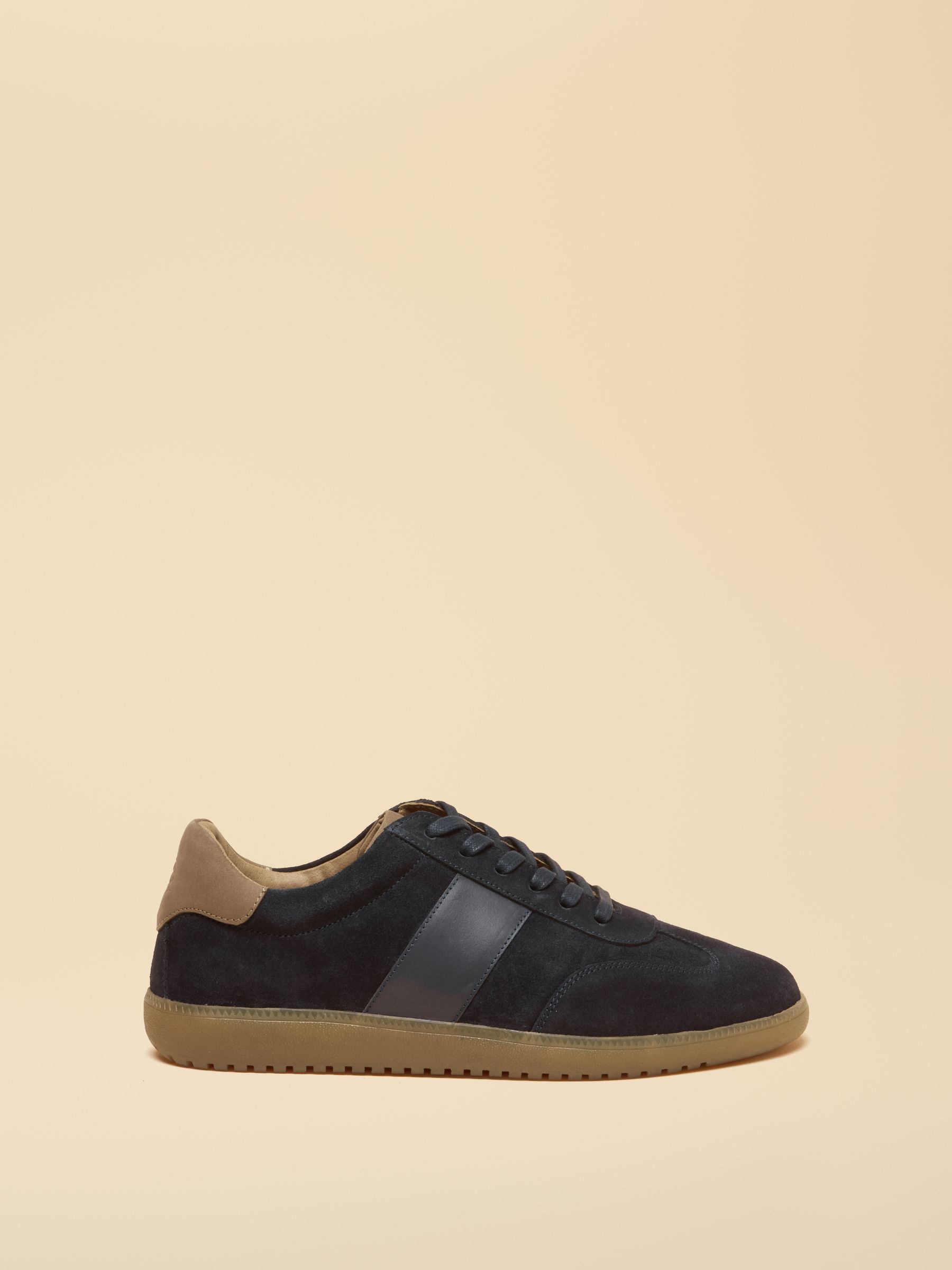 Navy Suede Trainers - Image 2 of 7 Navy Suede Trainers - Image 2 of 7