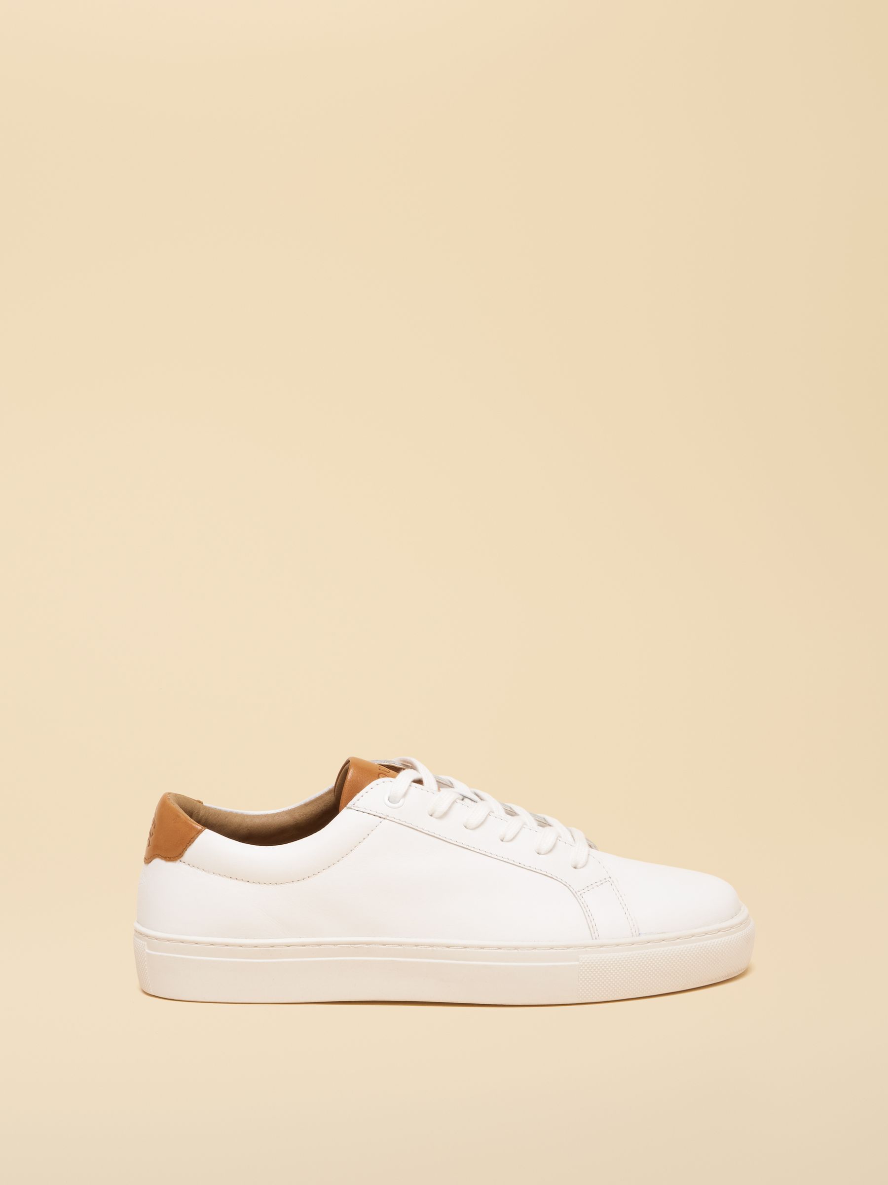 White Leather Longline Trainers - Image 2 of 7 White Leather Longline Trainers - Image 2 of 7