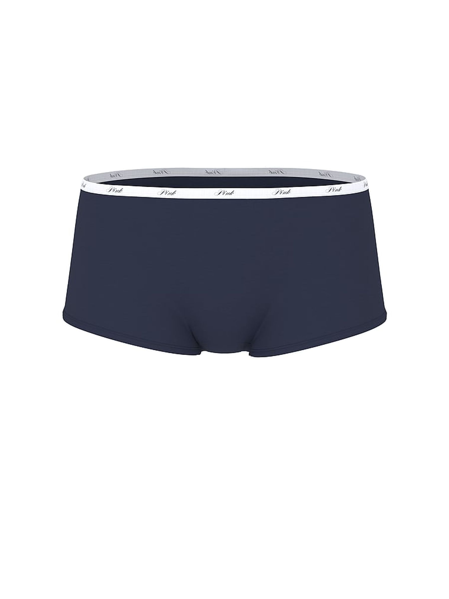Noir Navy Blue Short Cotton Mini Logo Knickers - Image 3 of 3