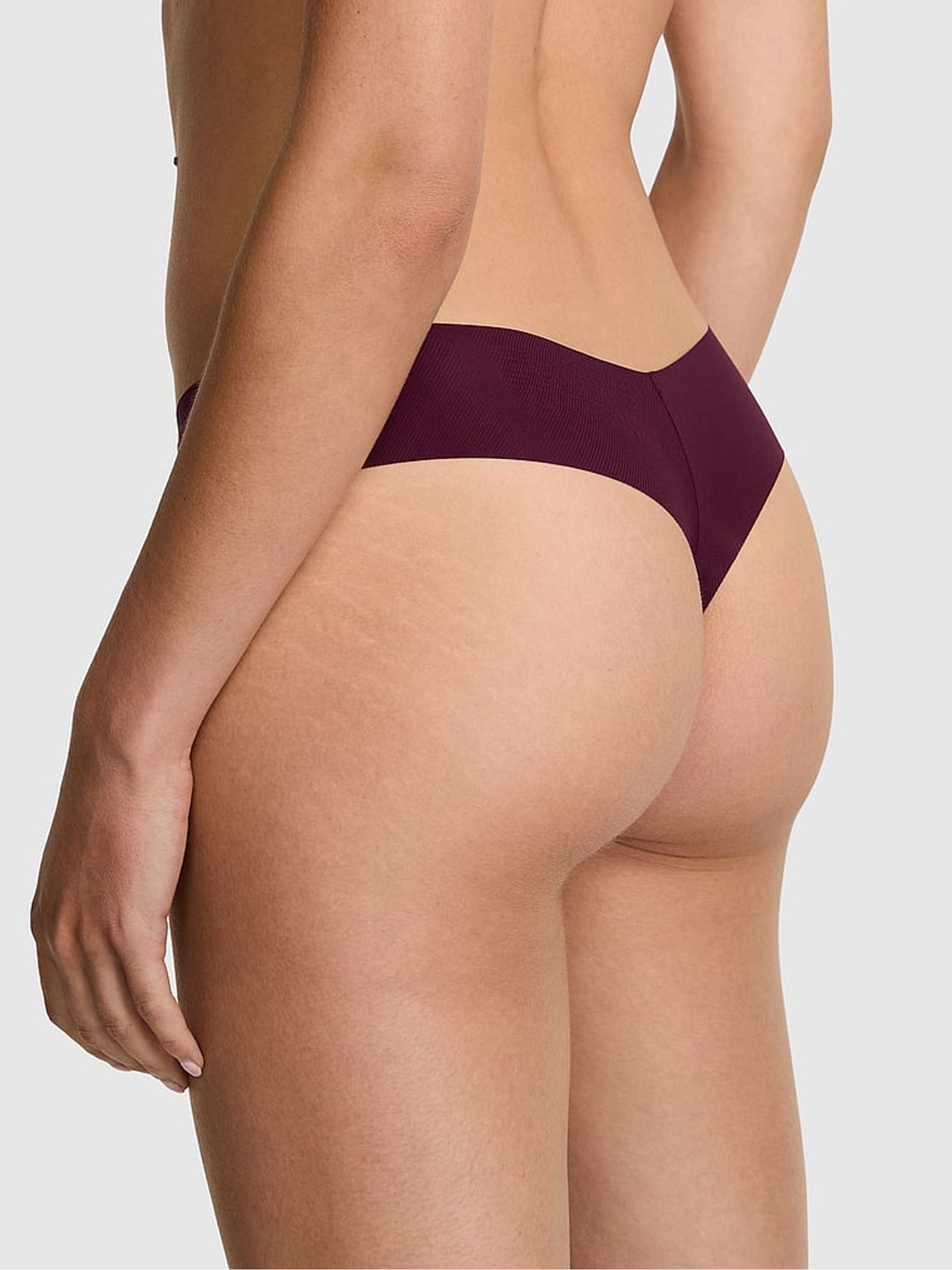 Purple Rose Thong No Show Rib Knickers - Image 2 of 3