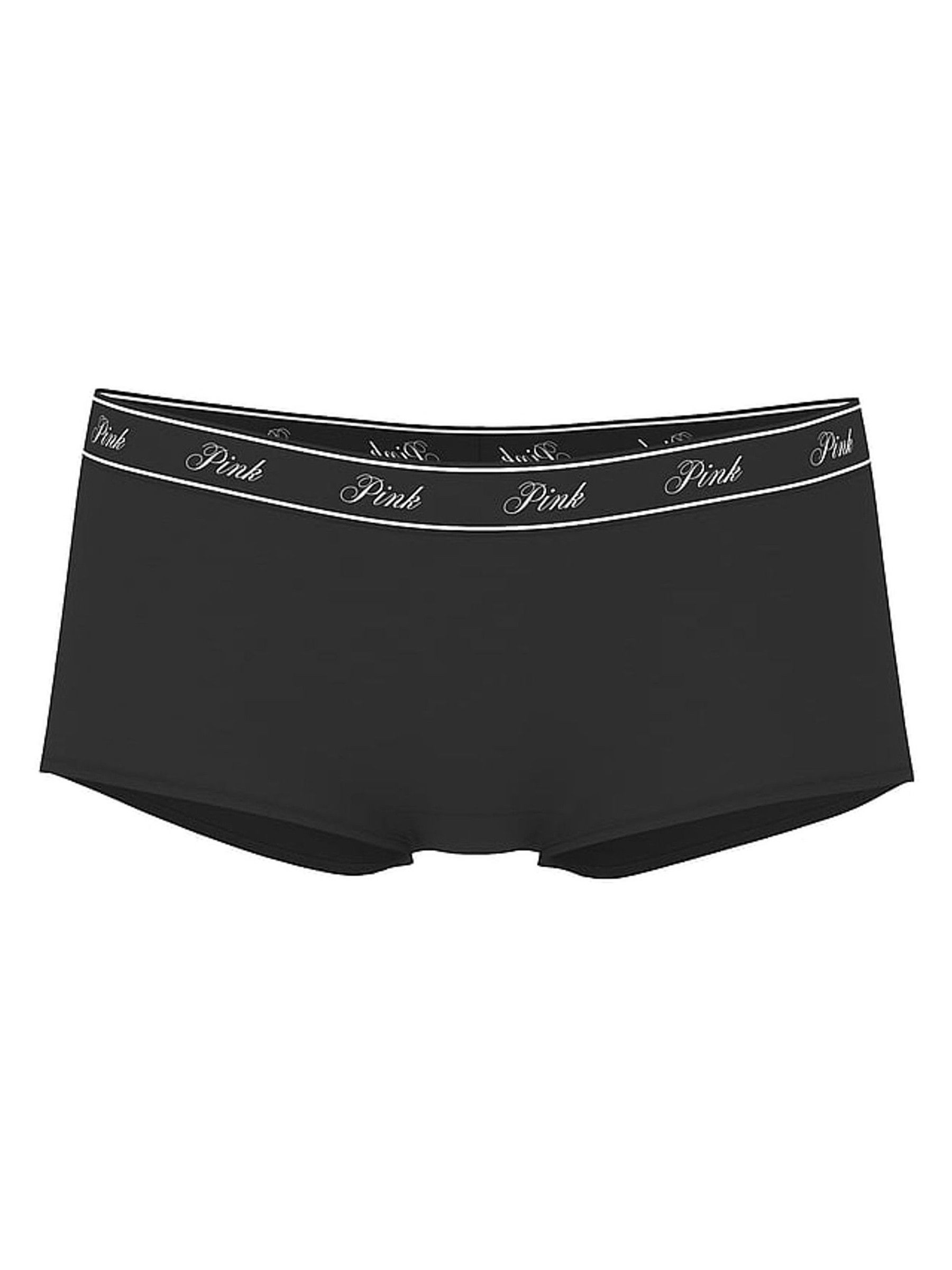 Black Spoiled Bat Print Boyshort Cotton Logo Knickers - Image 3 of 3