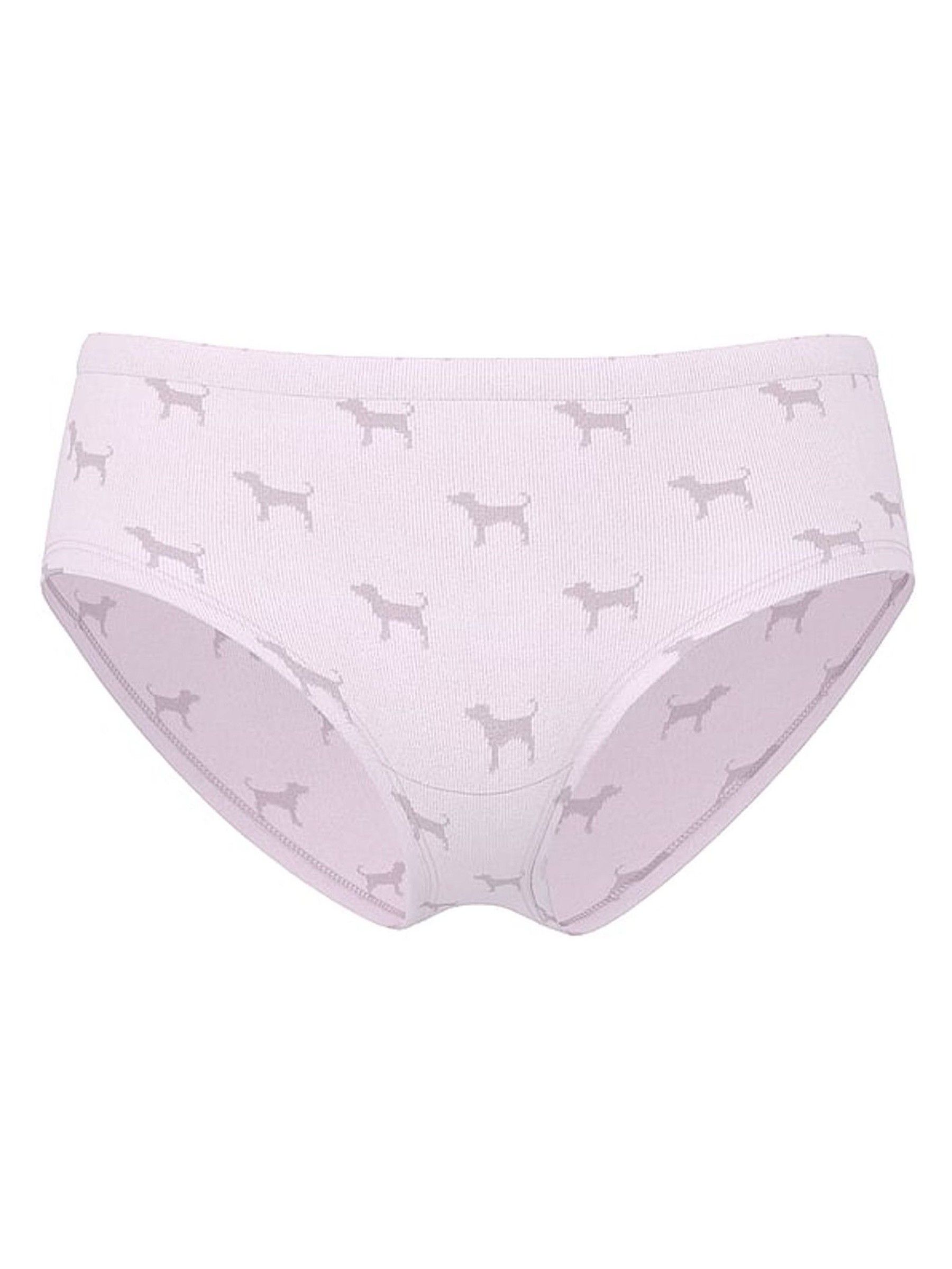 Pink Dog Print Hipster Seamless Scoop Thong Knickers - Image 3 of 3