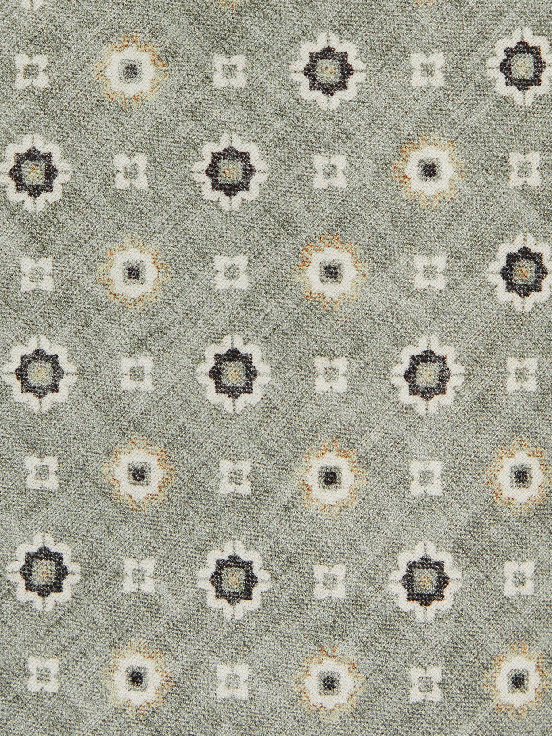 Silk Floral-Medallion Tie in Soft Sage - Image 6 of 6