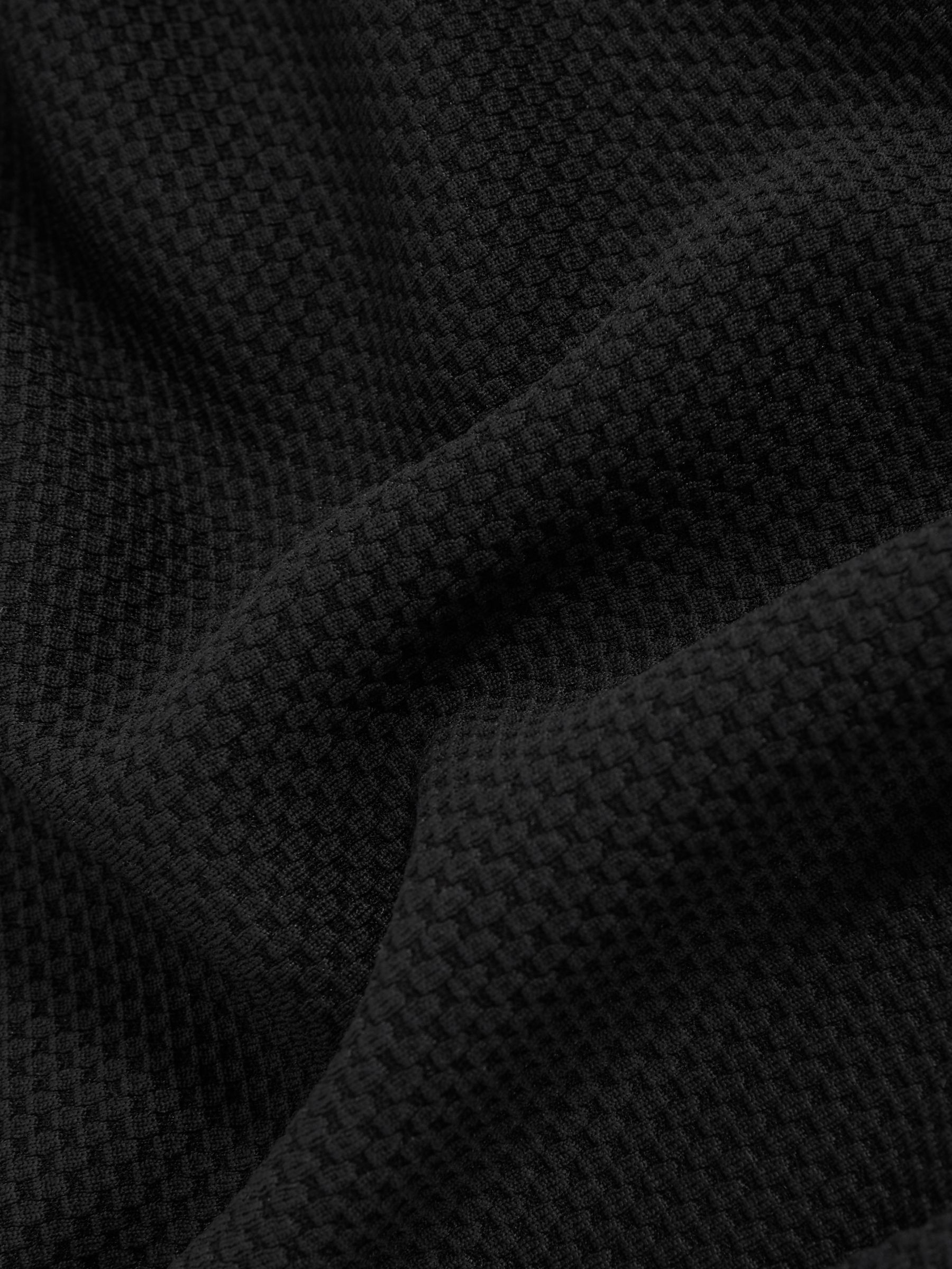 Textured Crew-Neck T-Shirt in Black - Image 6 of 6