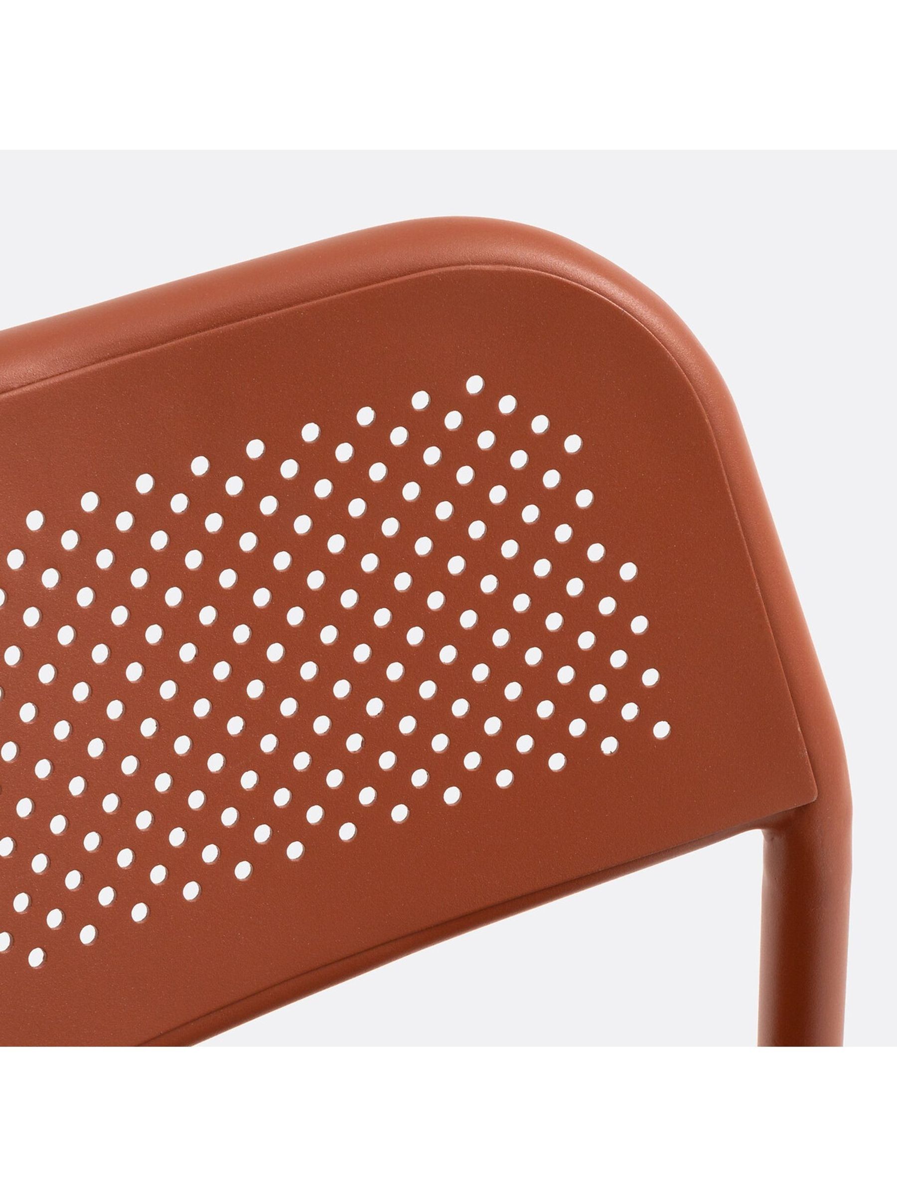 La Redoute Intérieurs Set of 2 Terracotta Lyona Aluminium Garden Chairs - Image 4 of 4