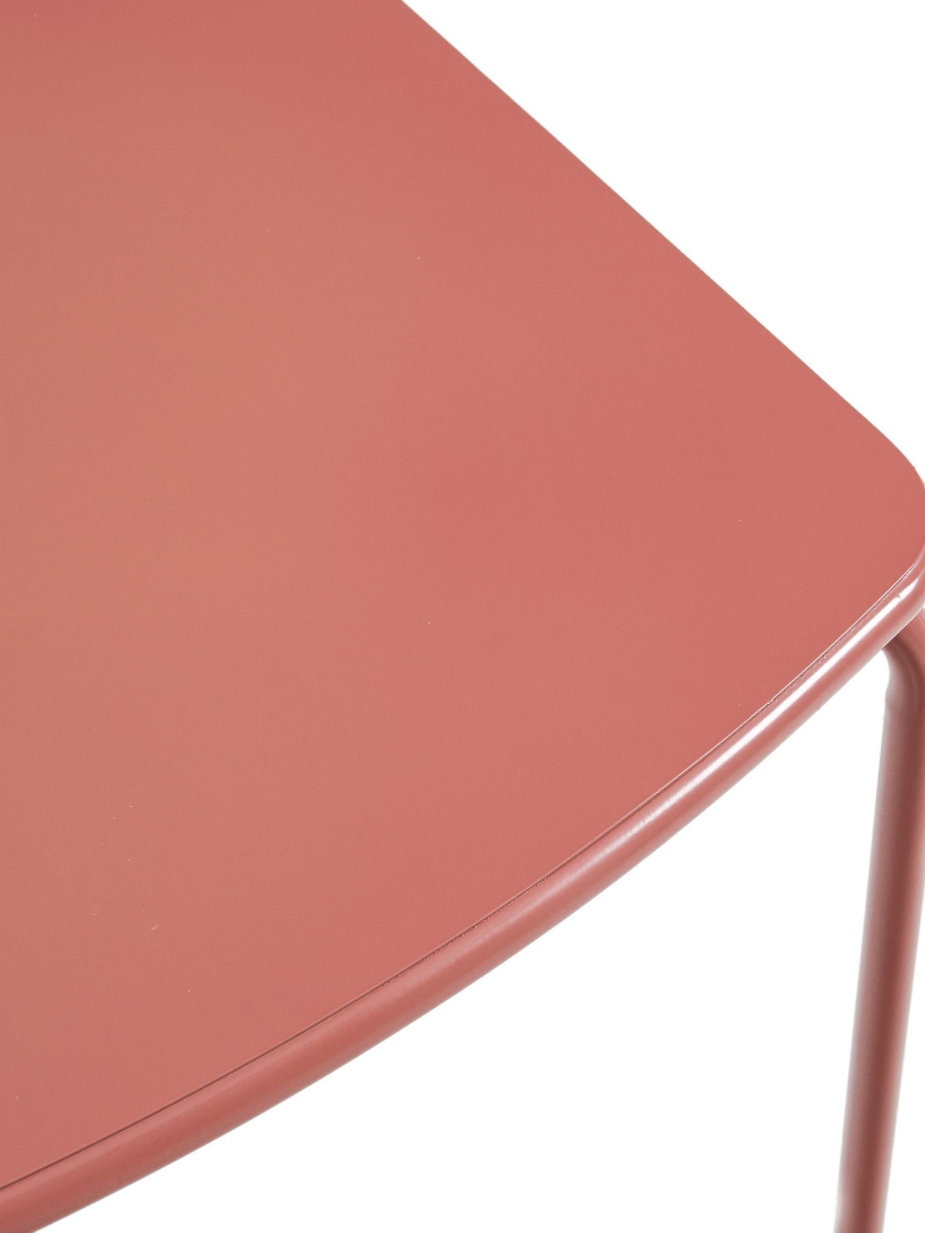 La Redoute Intérieurs Terracotta Dune Square Metal Garden Table - Image 4 of 6