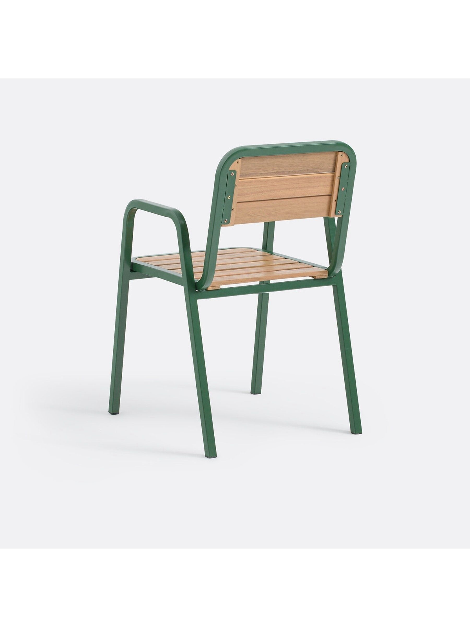 La Redoute Intérieurs Set of 2 Acacia Green Jaja Metal Garden Amchairs - Image 5 of 6