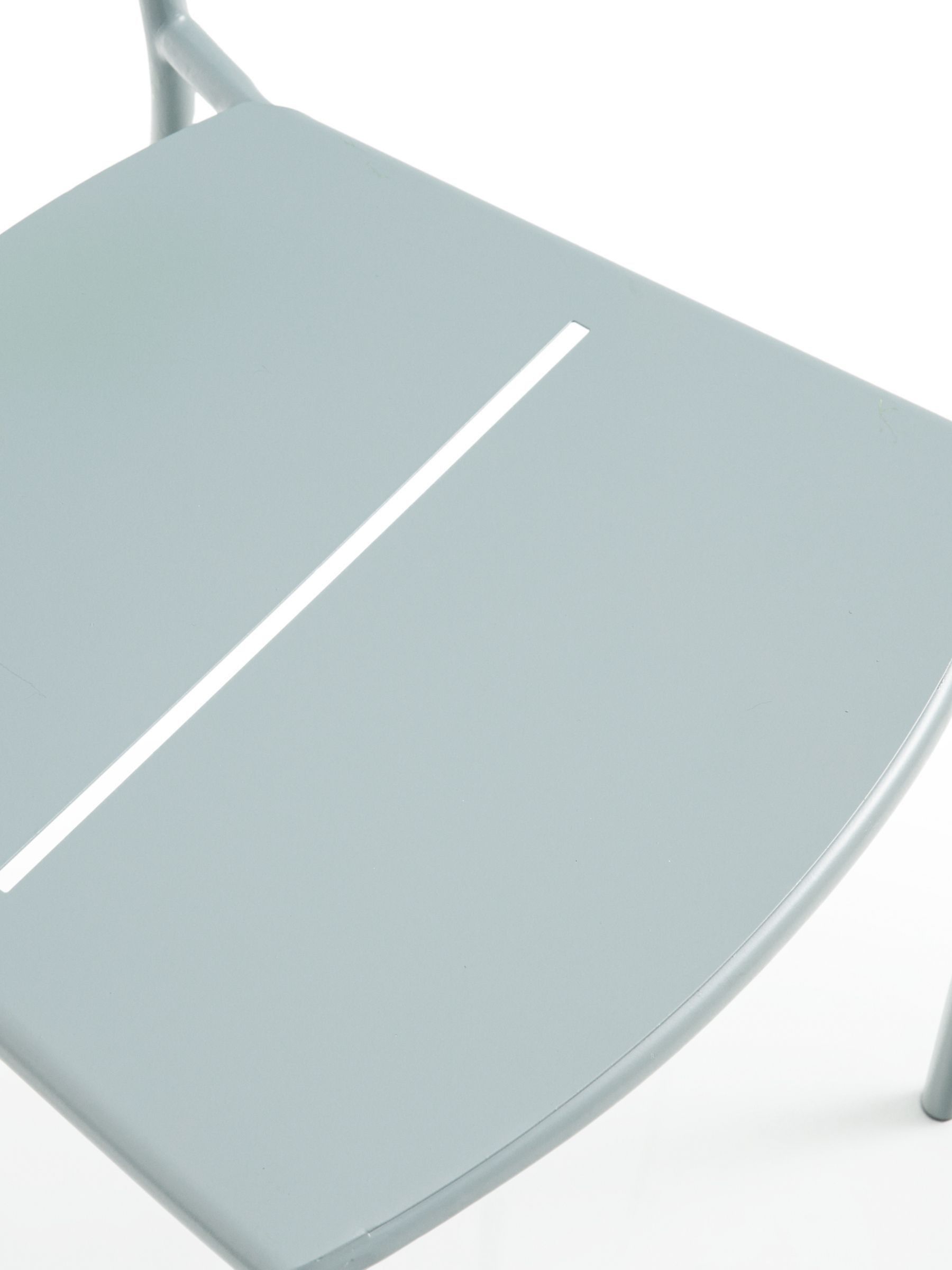 La Redoute Intérieurs Set of 2 Sage Green Dune Steel Metal Garden Chairs - Image 5 of 6