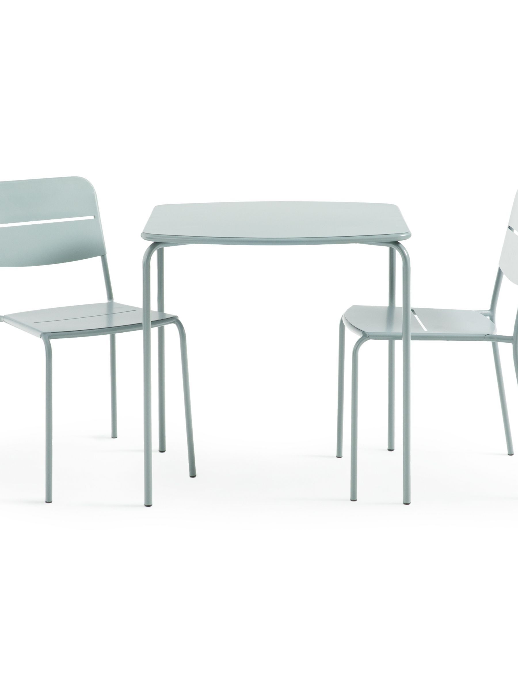 La Redoute Intérieurs Sage Green Dune Square Metal Garden Table - Image 6 of 6