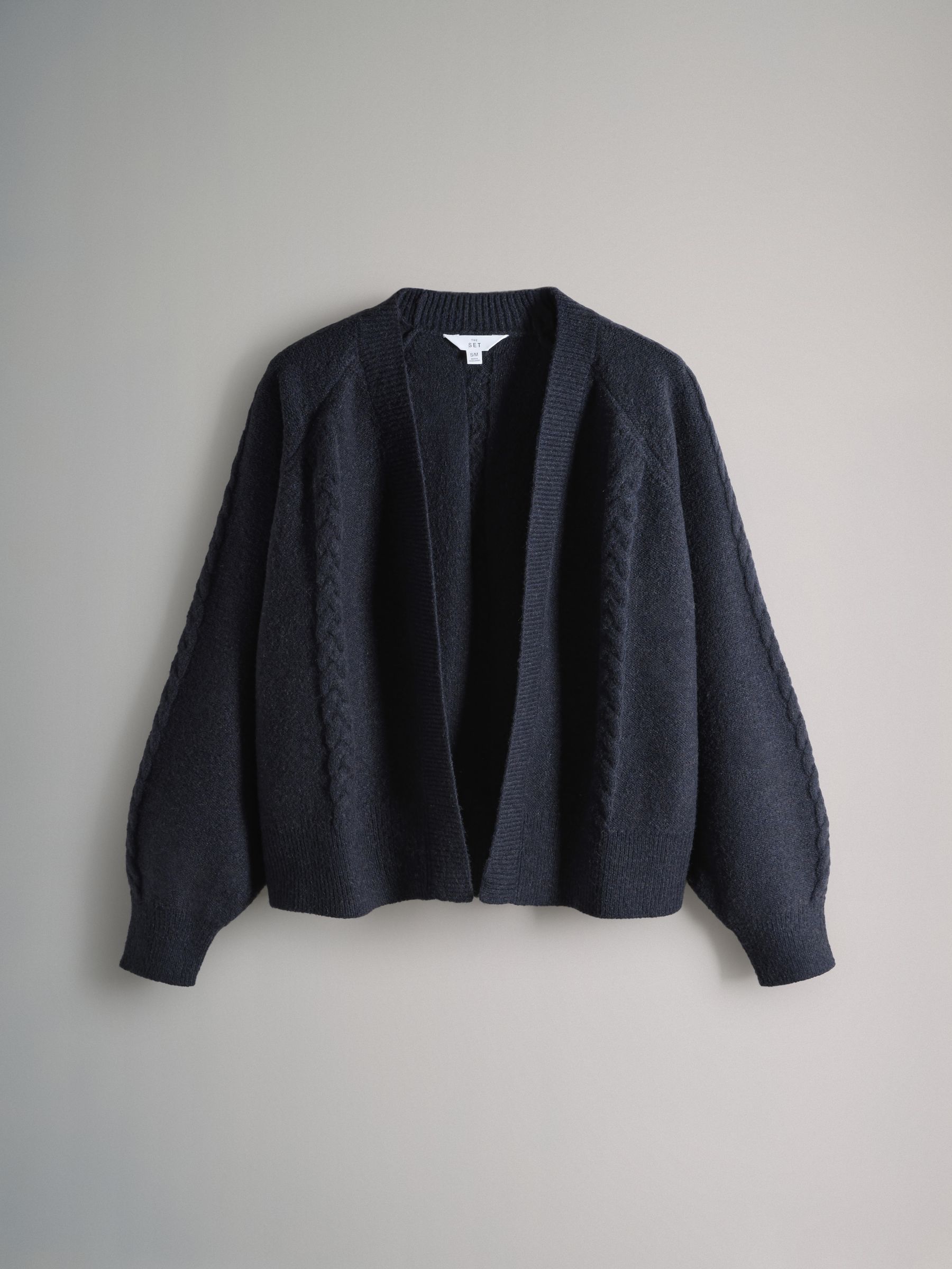 Chocolate Brown/Navy Blue 2 Pack Knitted Cable Cardigans - Image 3 of 5