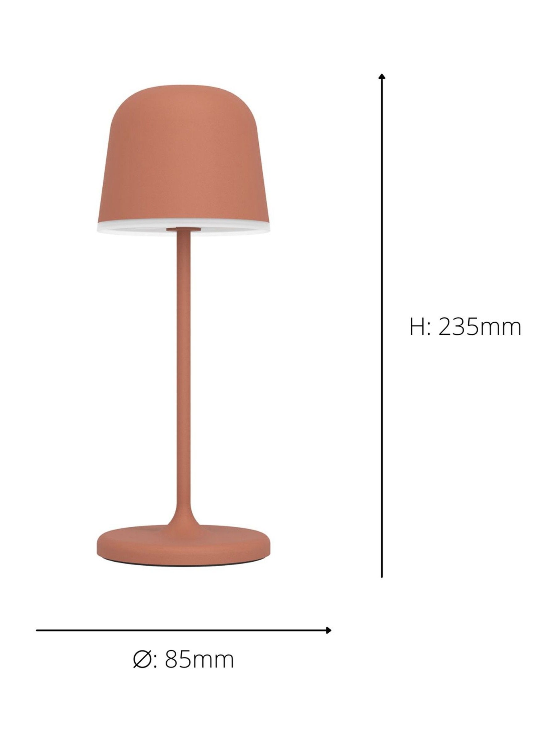 Eglo Red MANNERA-S Portable LED Table Light - Image 4 of 5