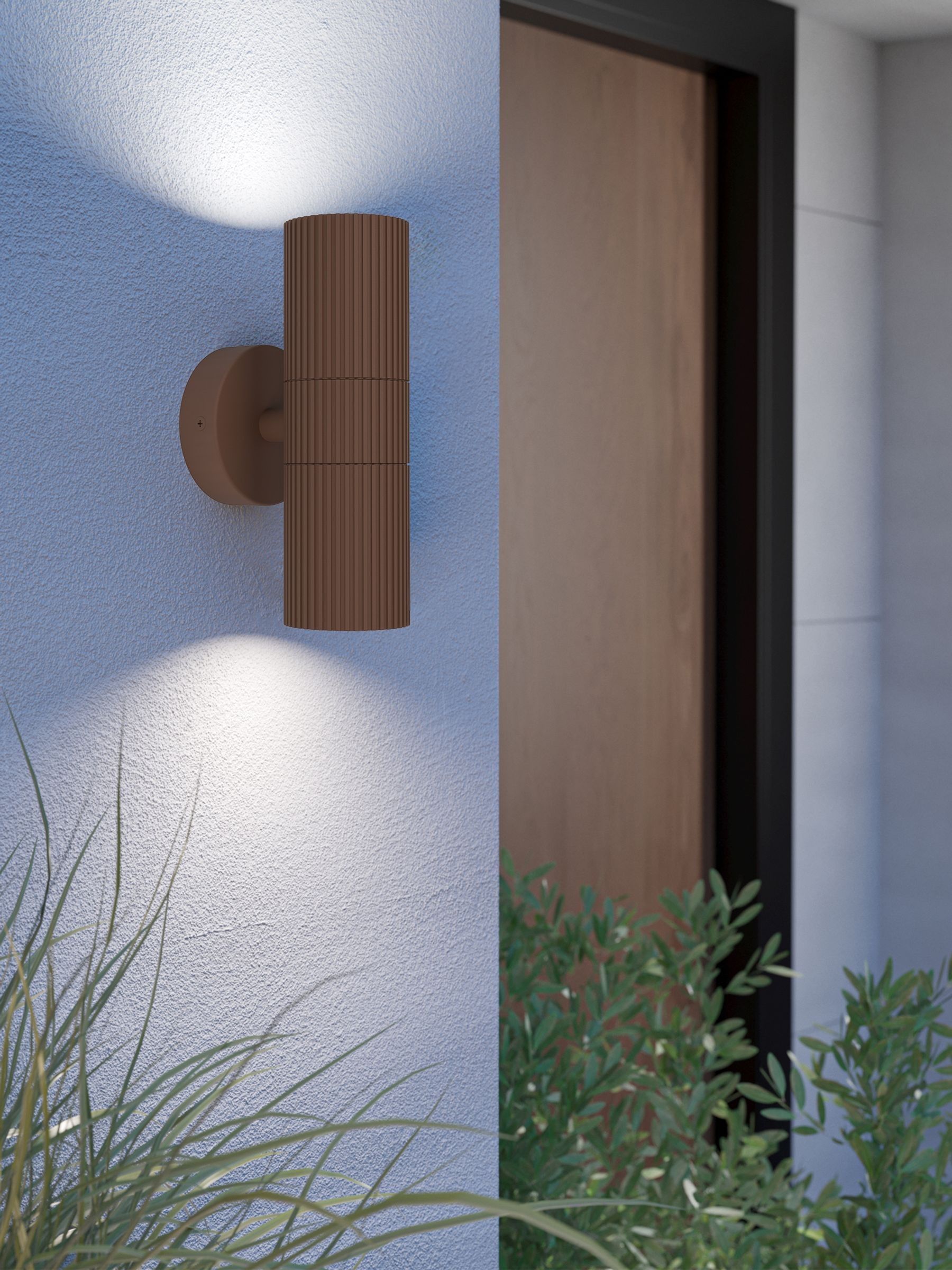 Eglo Rust Coloured TOMELLOSO Modern Outdoor Wall Light - Image 1 of 5