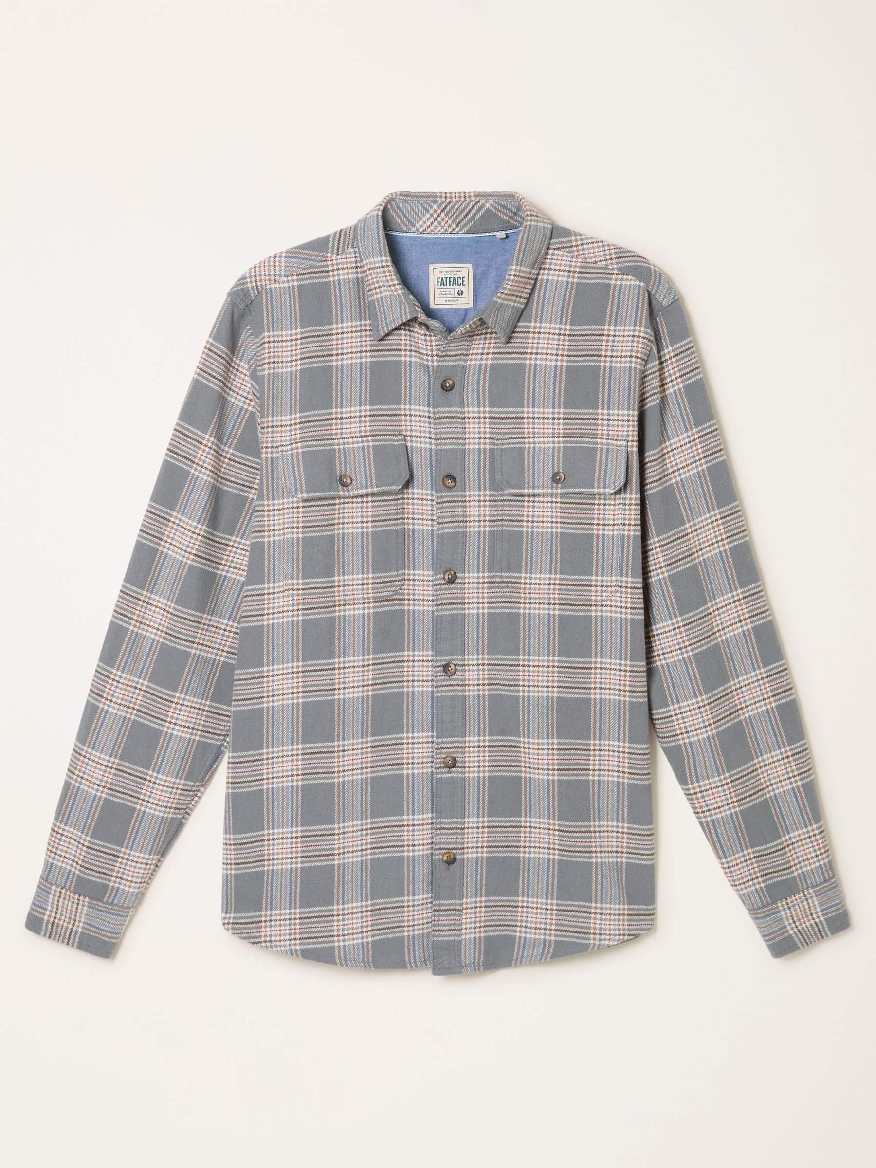 Westry Light Grey Long Sleeve Check Shirt - Image 6 of 6
