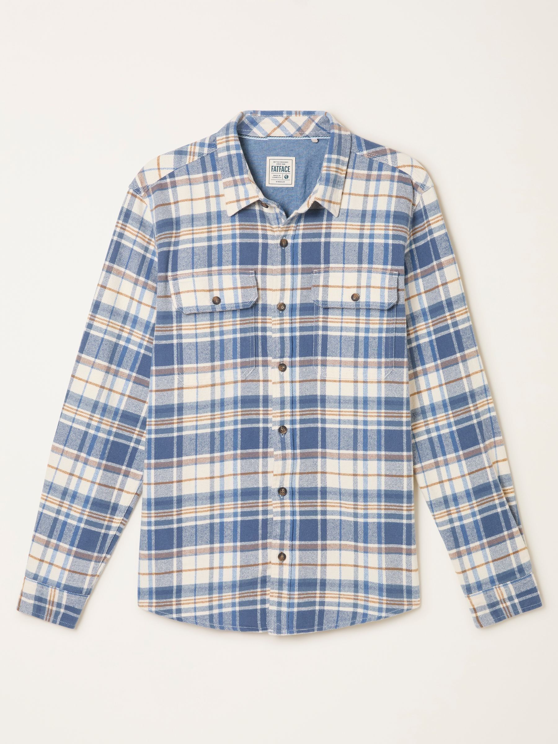 Alner Blue Denim Long Sleeve Check Shirt - Image 6 of 6