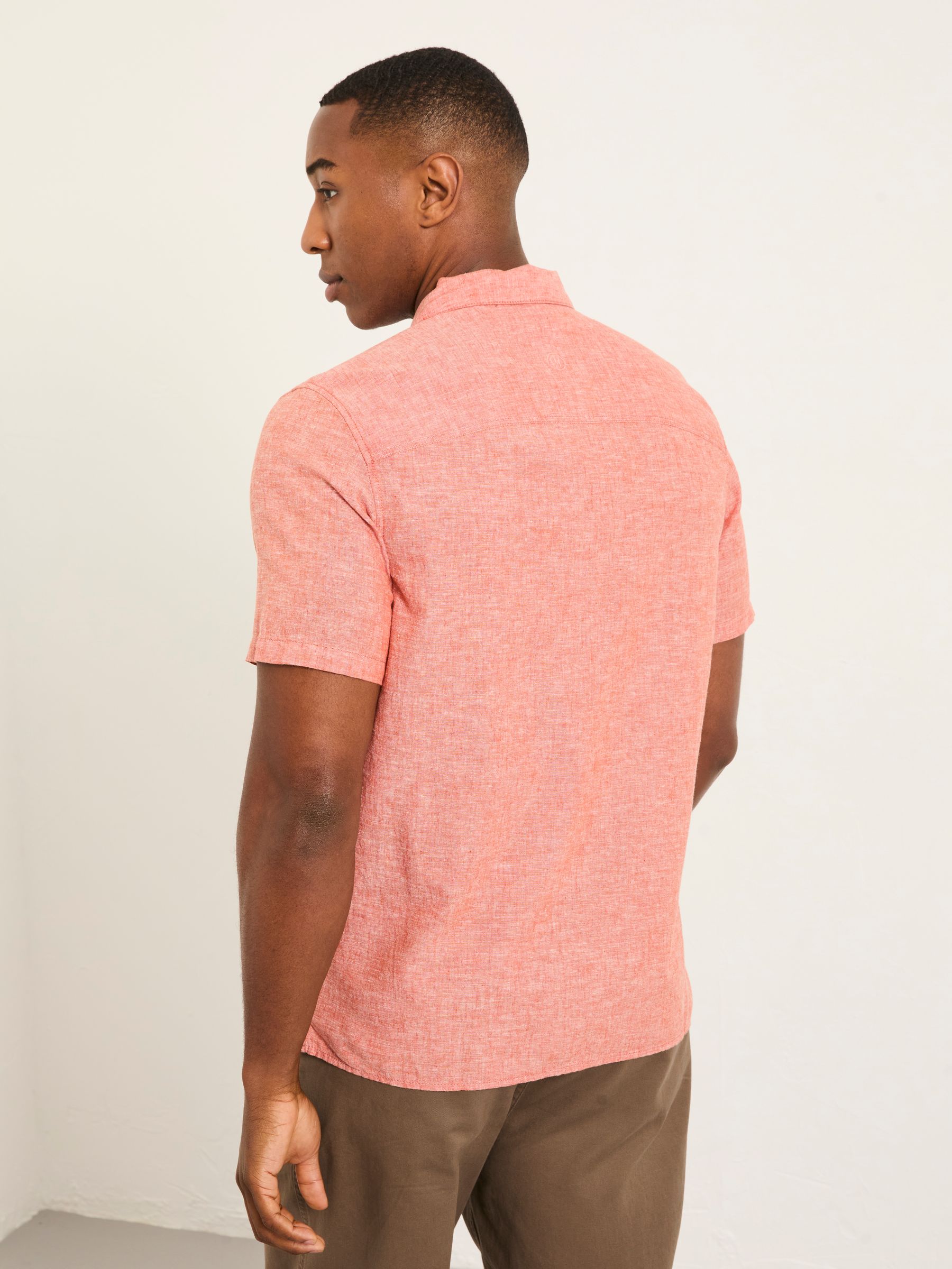 Bugle Terracotta Short Sleeve 1 pocket Shirt - Image 2 of 6