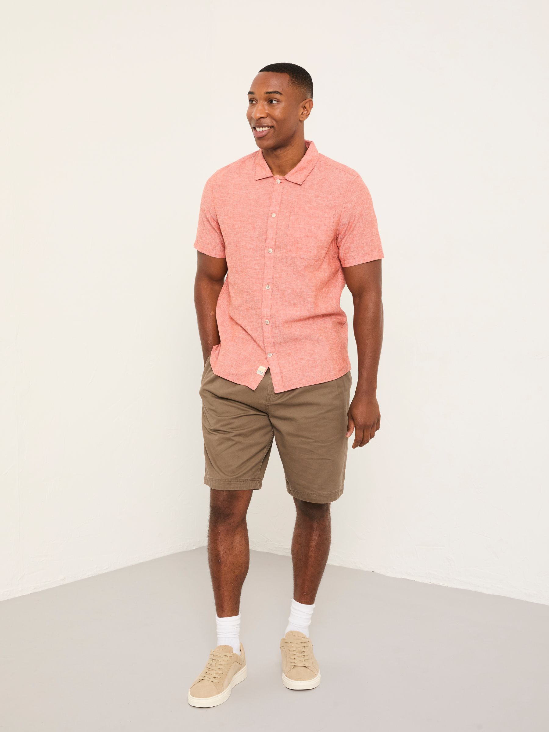 Bugle Terracotta Short Sleeve 1 pocket Shirt - Image 3 of 6