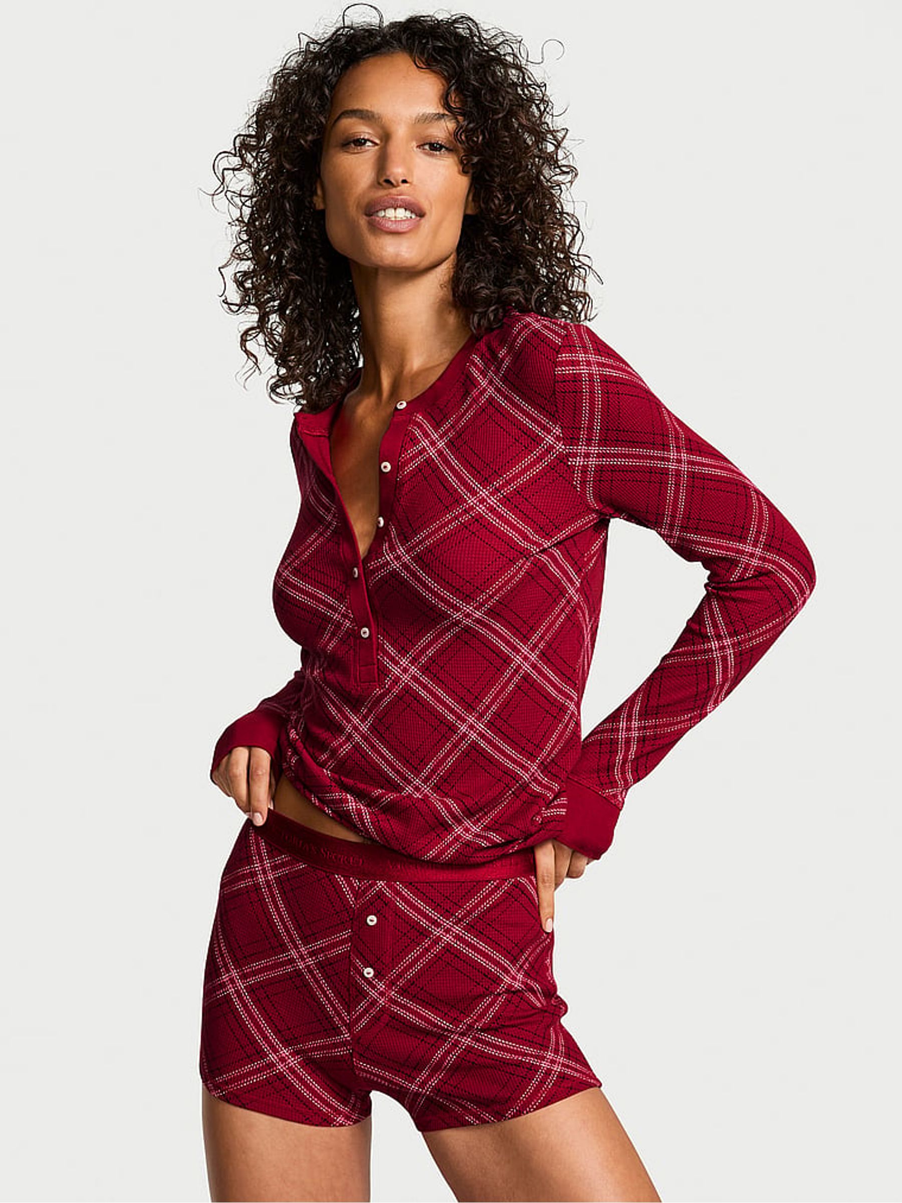 Leopard Brown Flannel Long Pyjamas | Victoria's Secret UK