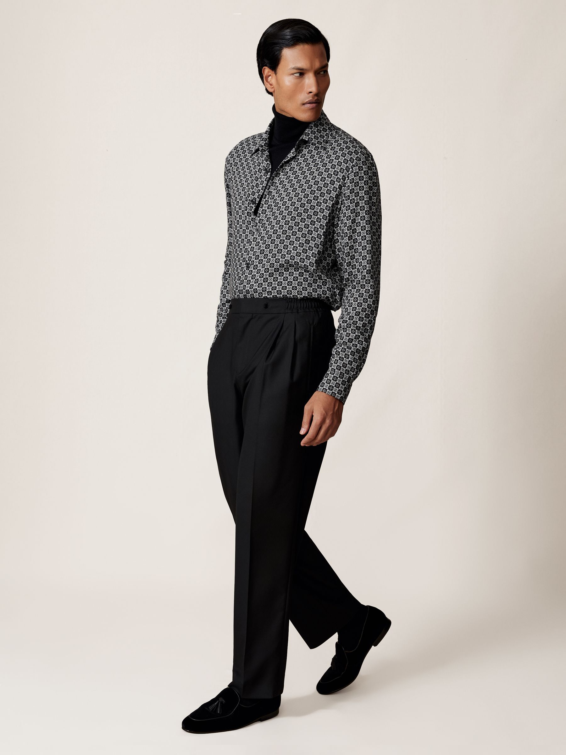 Medallion-print Regular-fit Shirt