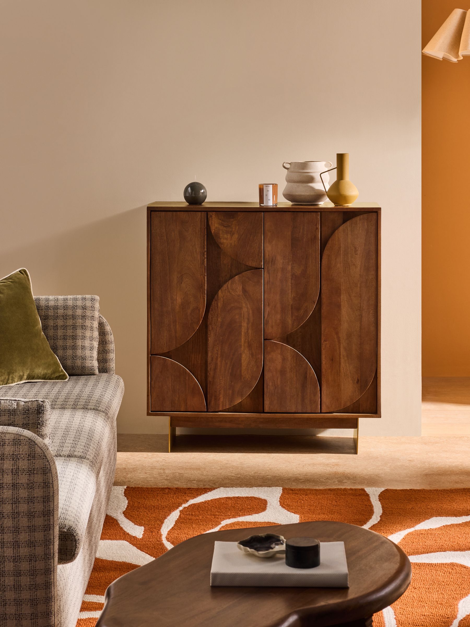 Keala Tall Sideboard in Dark Mango Wood - Image 1 of 5