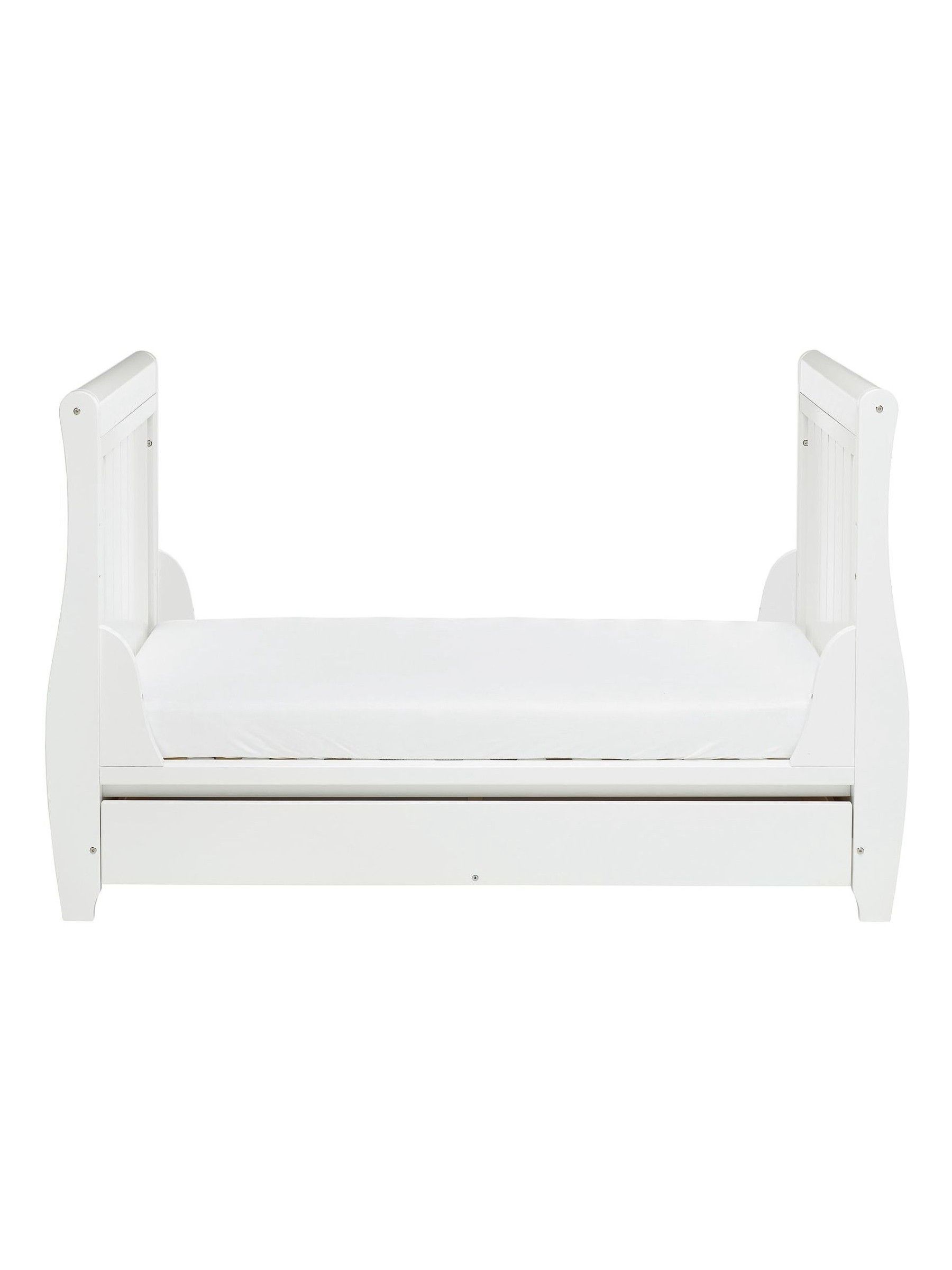 Babymore White Stella Sleigh Cot Bed - Image 6 of 6
