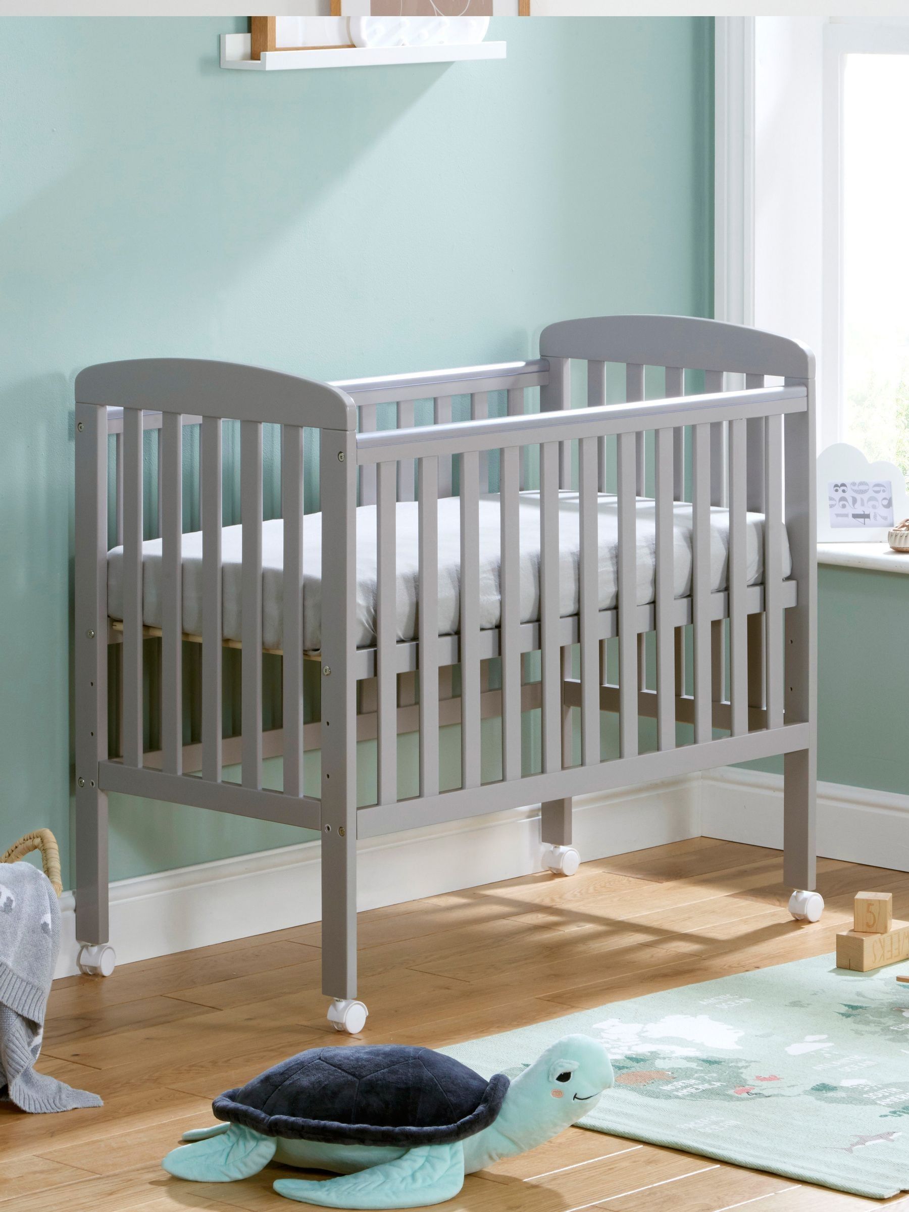 Babymore Grey Space Saver Cot - Image 3 of 5