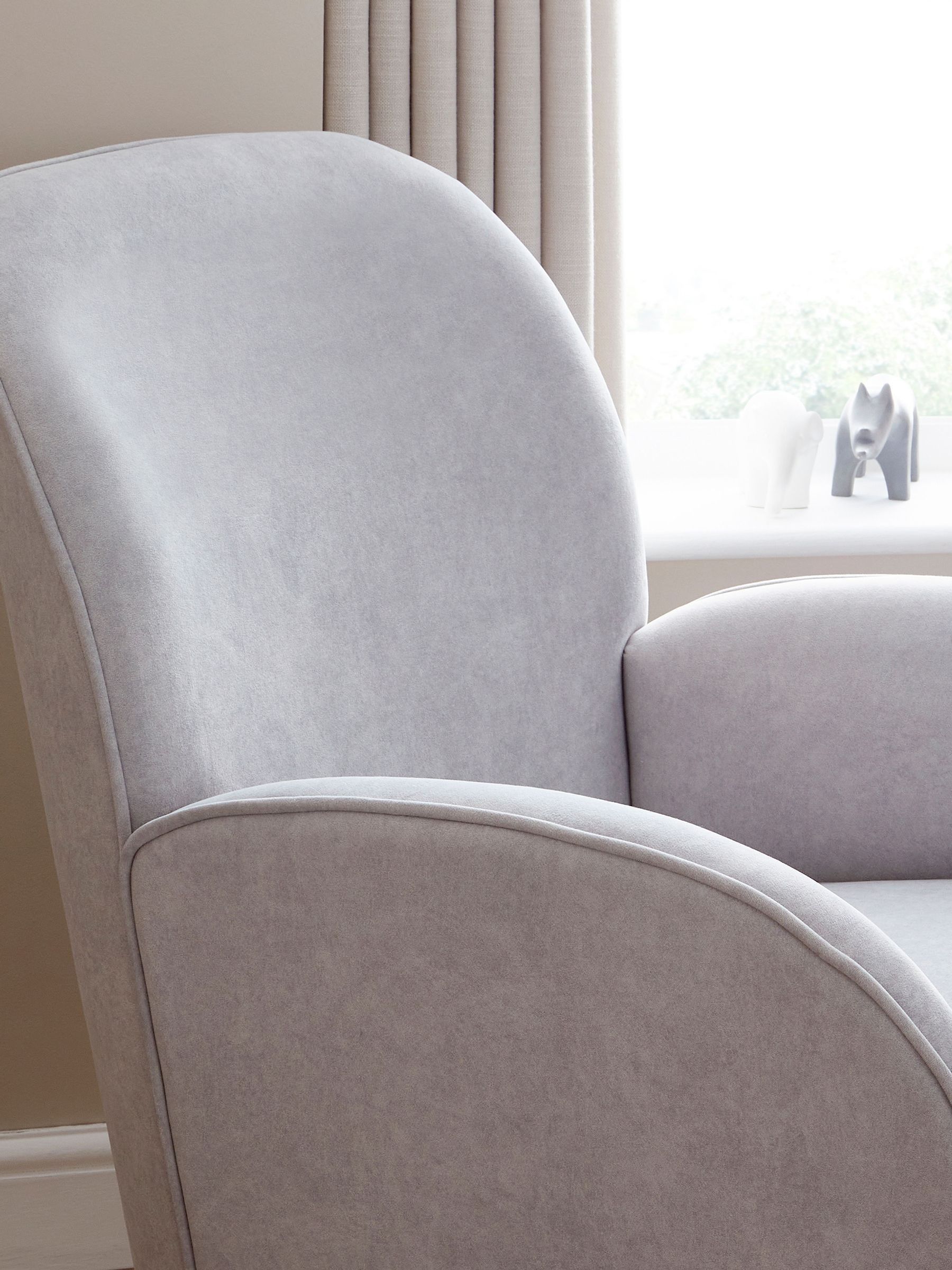 Babymore Grey Freya Nursing Chair with Stool - Image 3 of 6