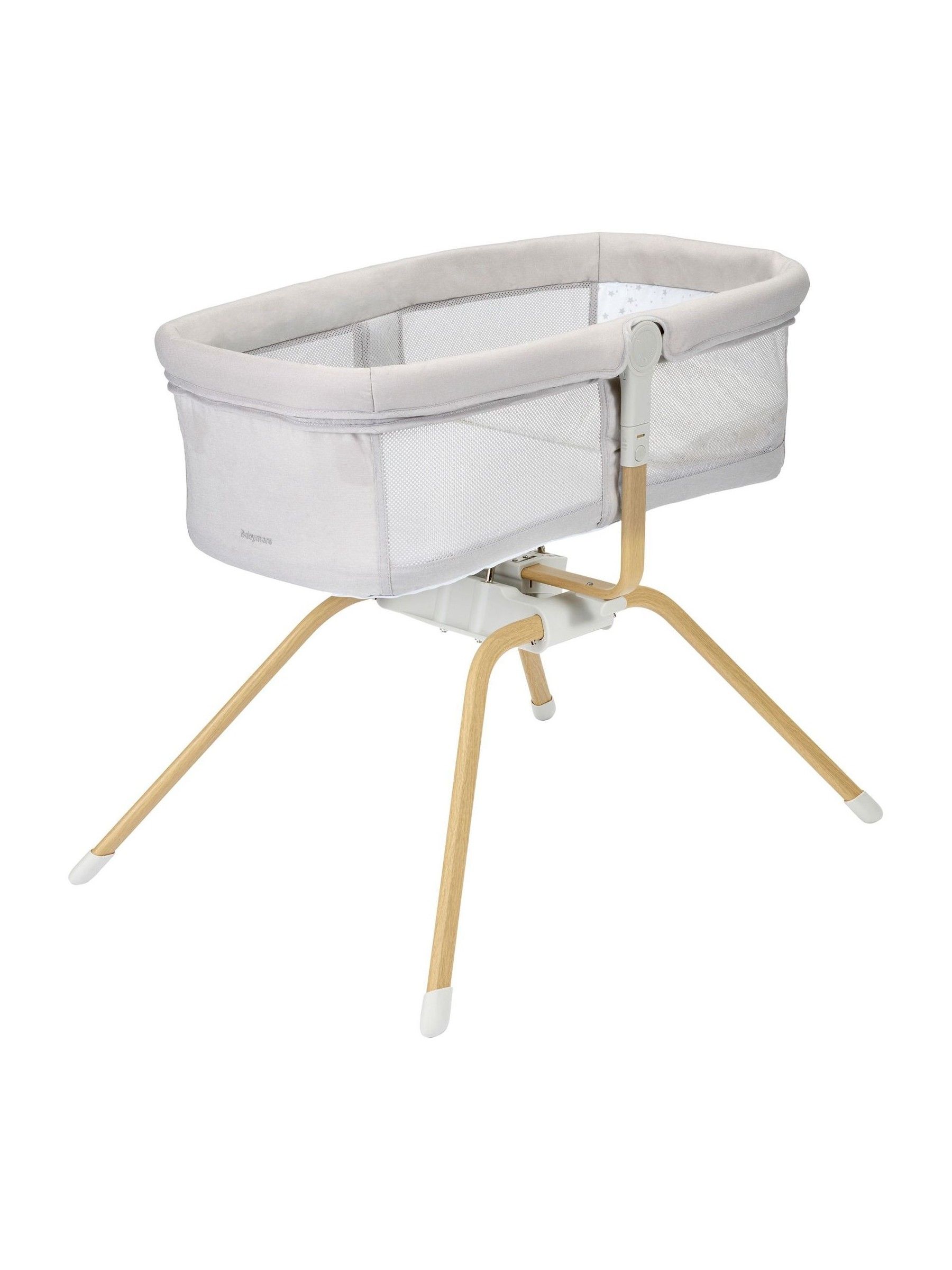 Babymore Grey Air Motion Gliding Crib - Image 3 of 6