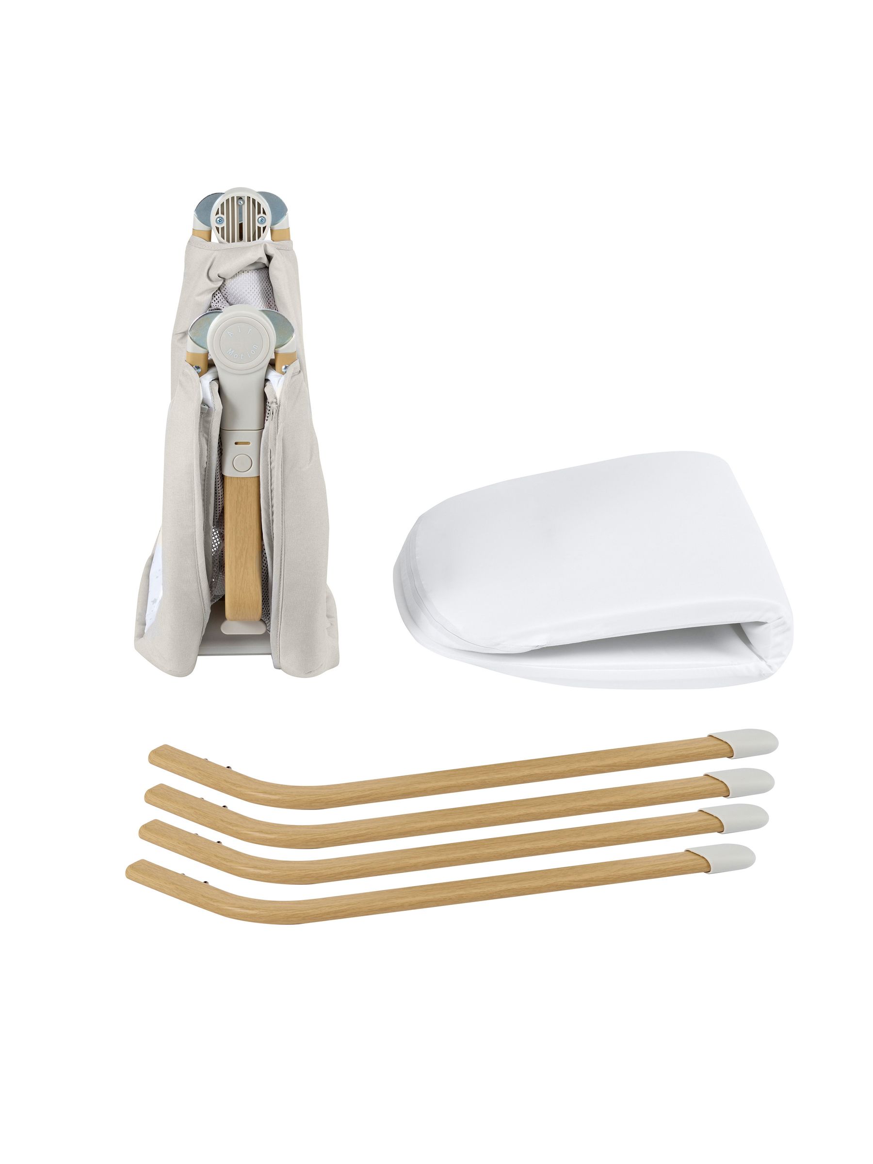 Babymore Grey Air Motion Gliding Crib - Image 5 of 5