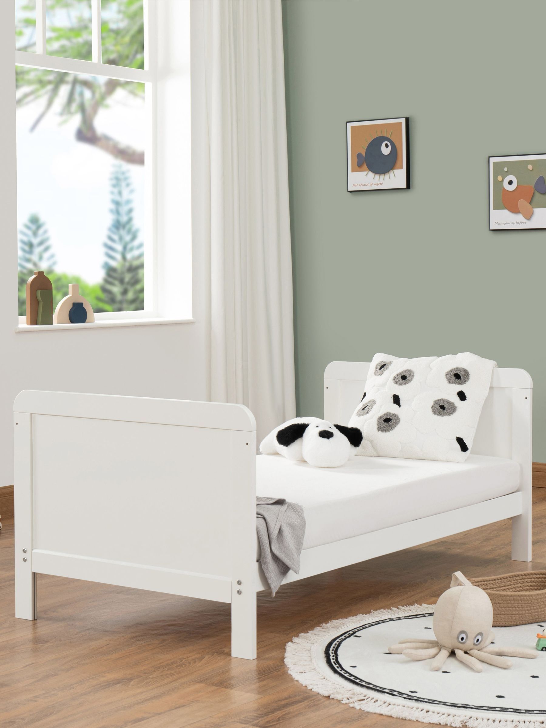 Babymore White Caro Urban Cot Bed - Image 3 of 5