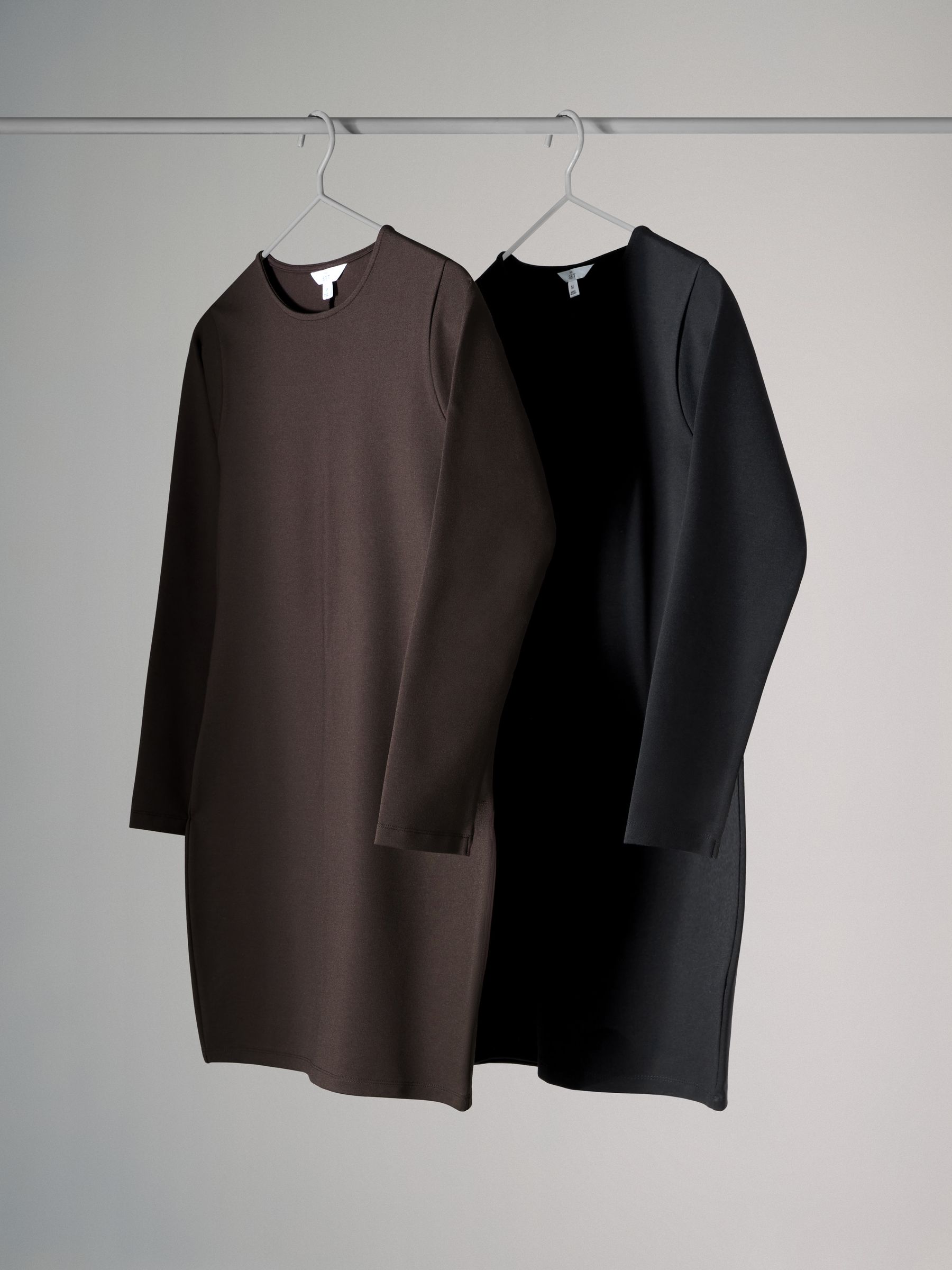 2 Pack Longsleeve Ponte Dresses - Image 2 of 8