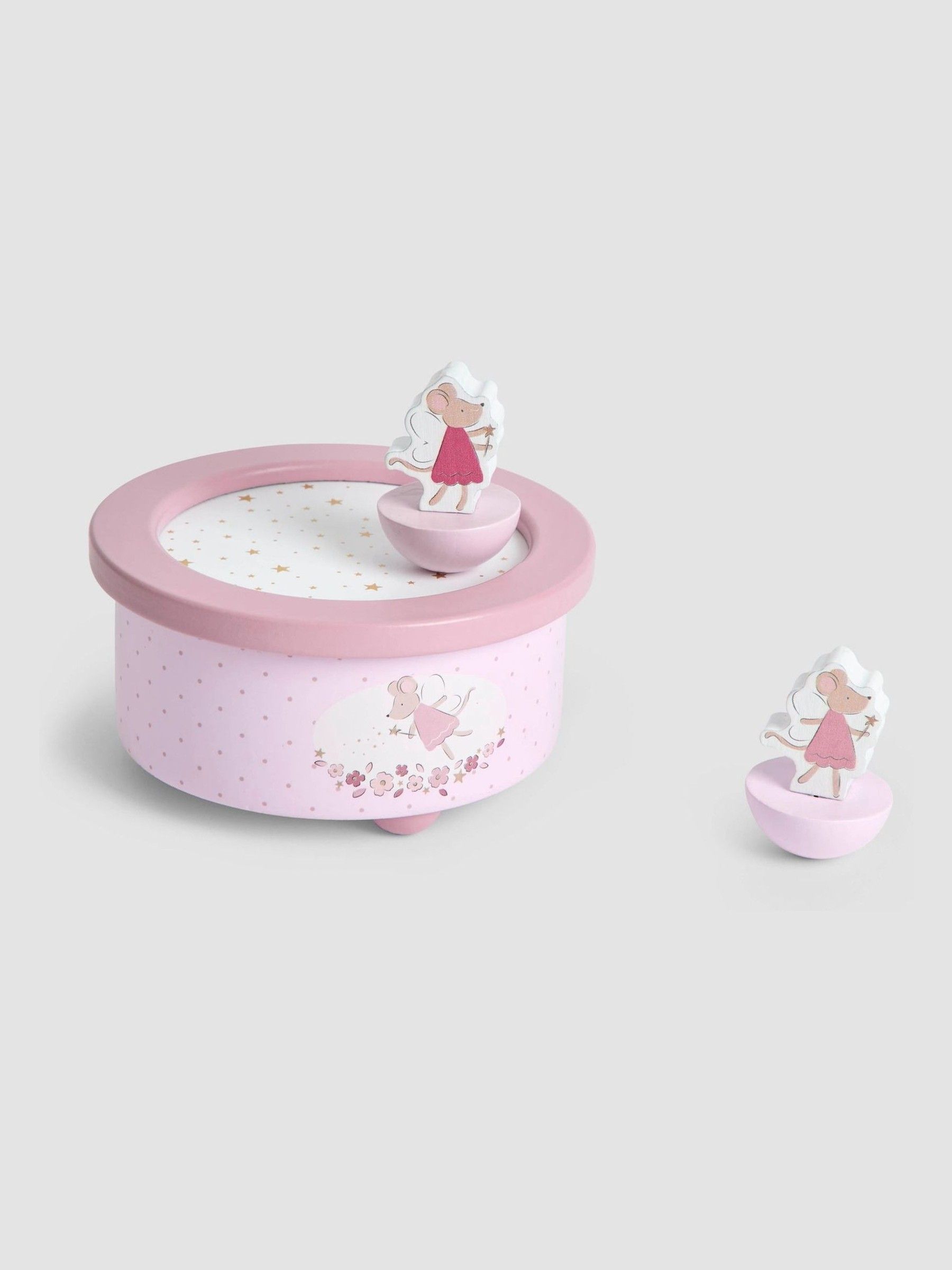 Pink Fairy Mouse Music Box - Image 2 of 4