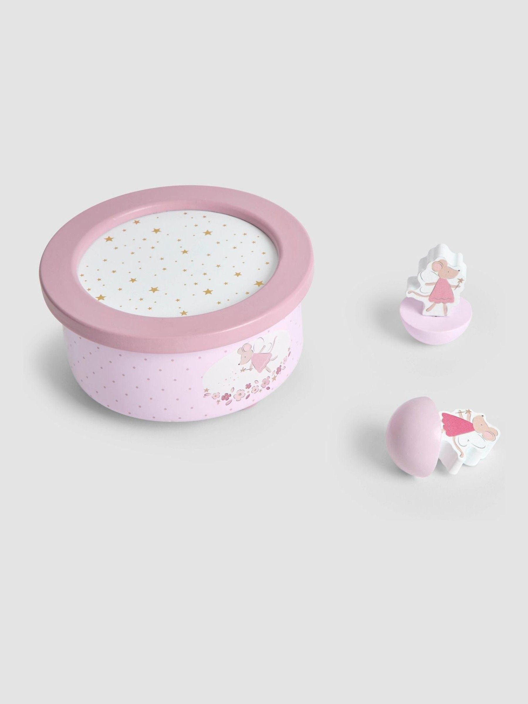 Pink Fairy Mouse Music Box - Image 3 of 4