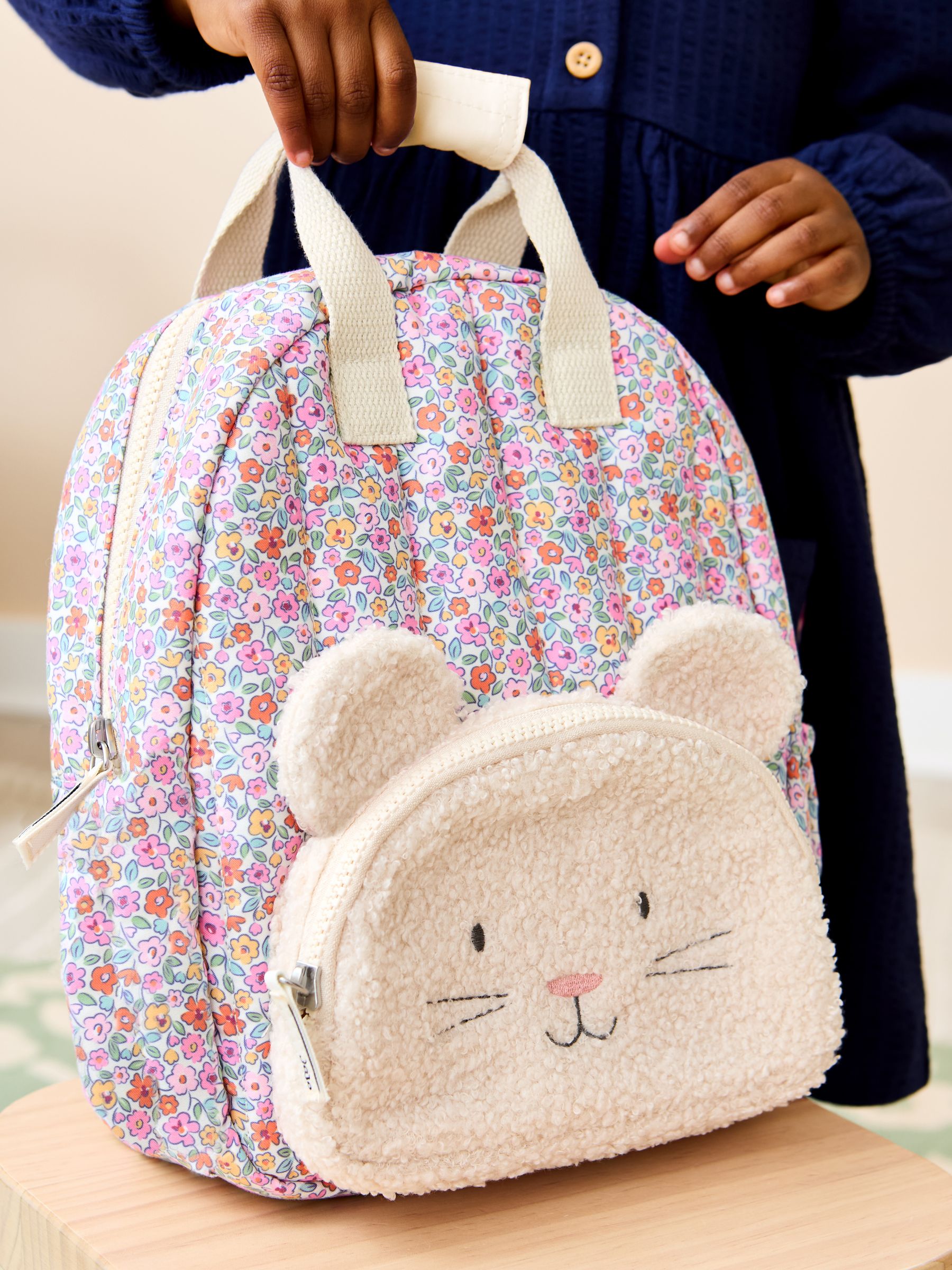 Floral Mouse Character Backpack - Image 3 of 3