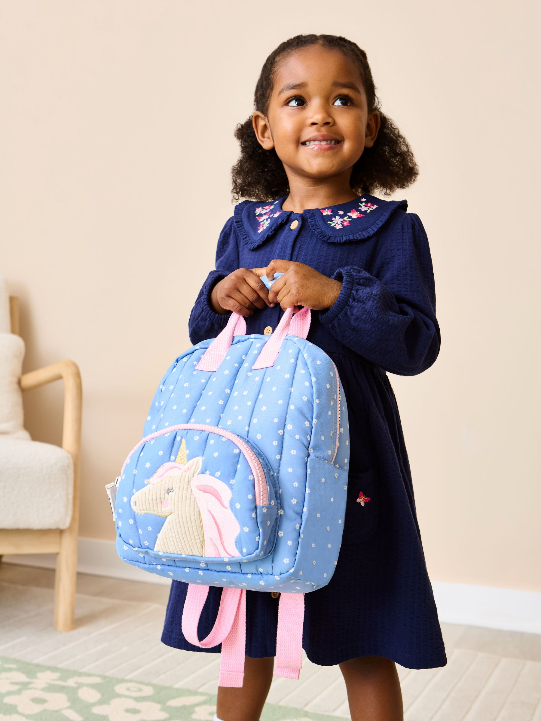 Blue Unicorn Character Backpack - Image 1 of 2