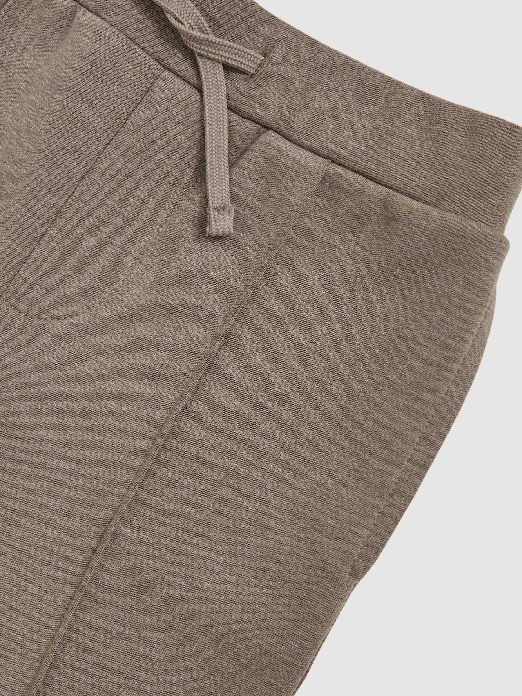 3-9 yrs Interlock Drawstring Joggers in Taupe Brown - Image 3 of 4