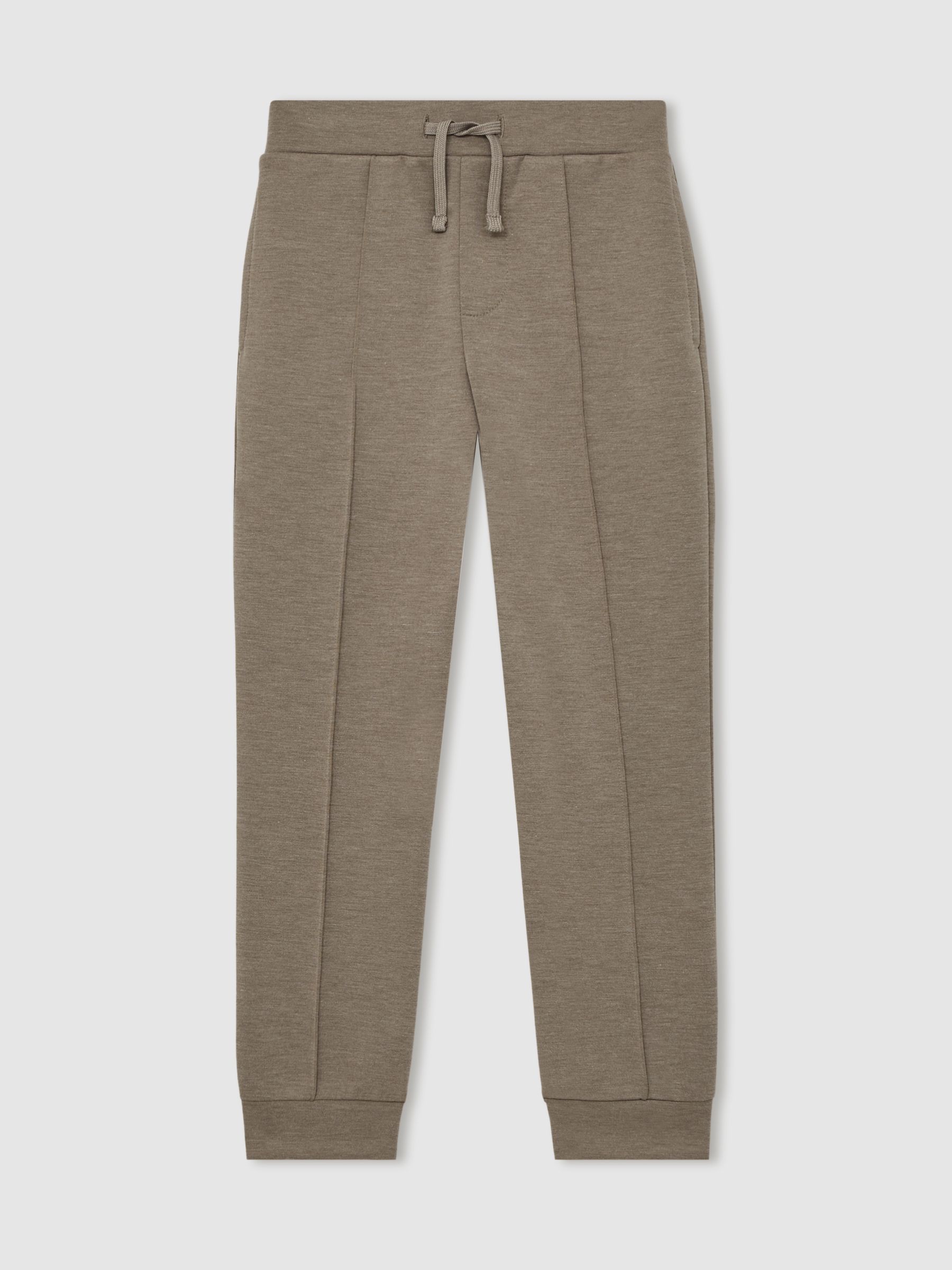 3-9 yrs Interlock Drawstring Joggers in Taupe Brown - Image 4 of 4
