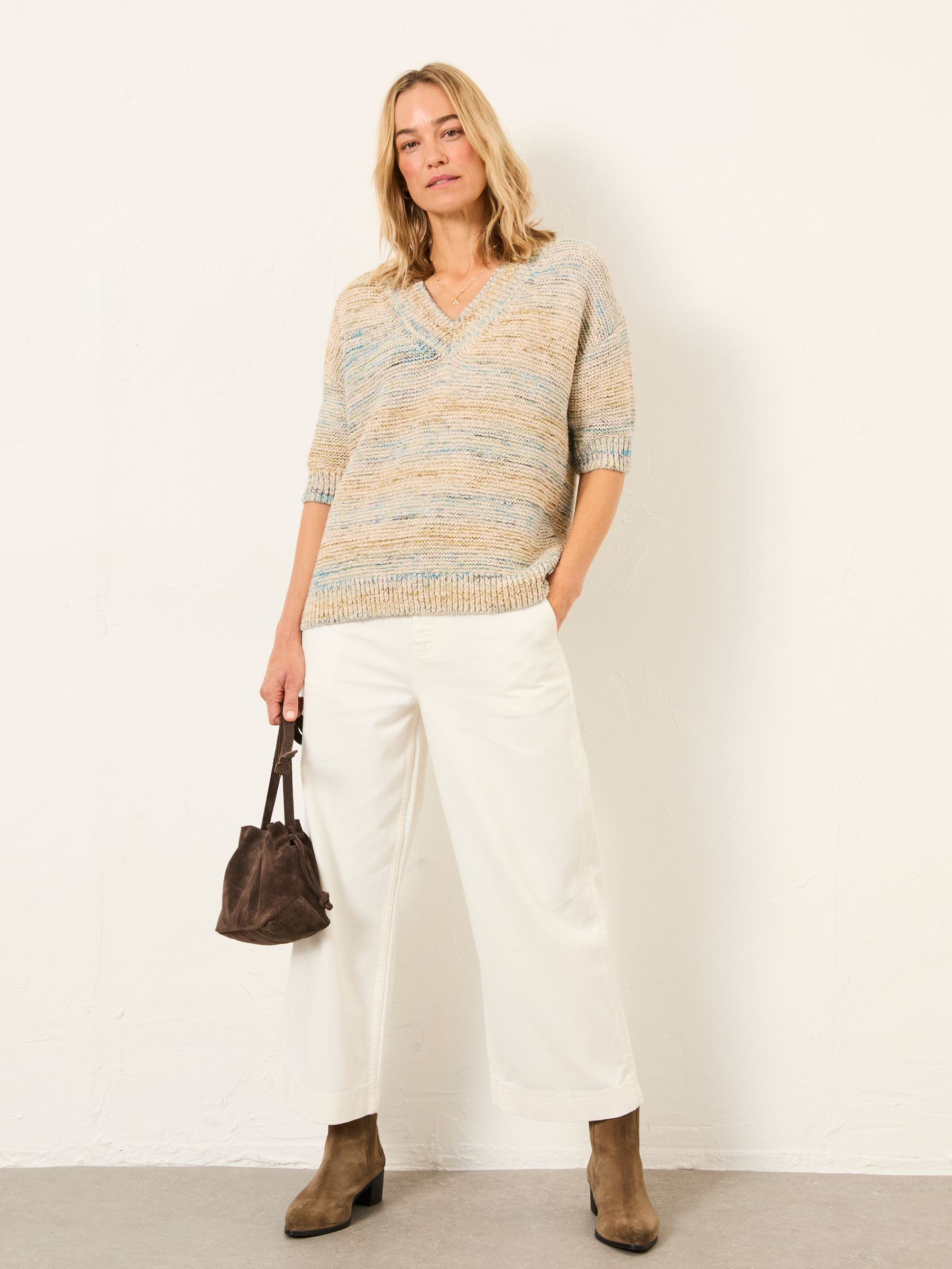 Tilly Neutral Knitted Top - Image 4 of 6