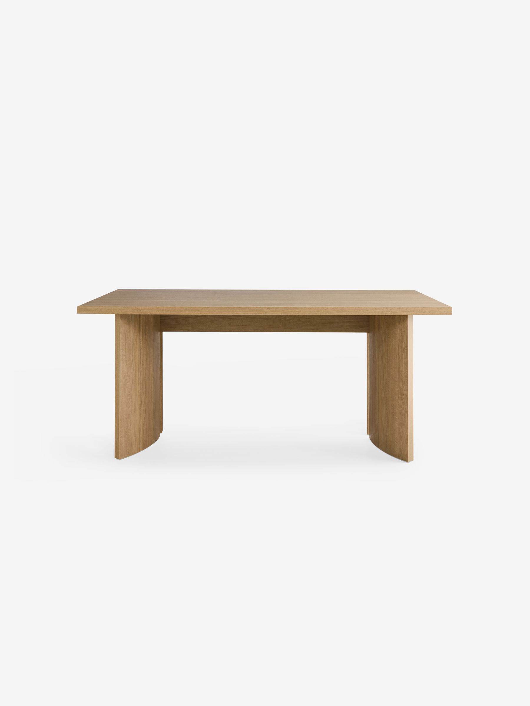 Kain 6 Seater Fixed Dining Table in Light Oak Effect - Image 6 of 7