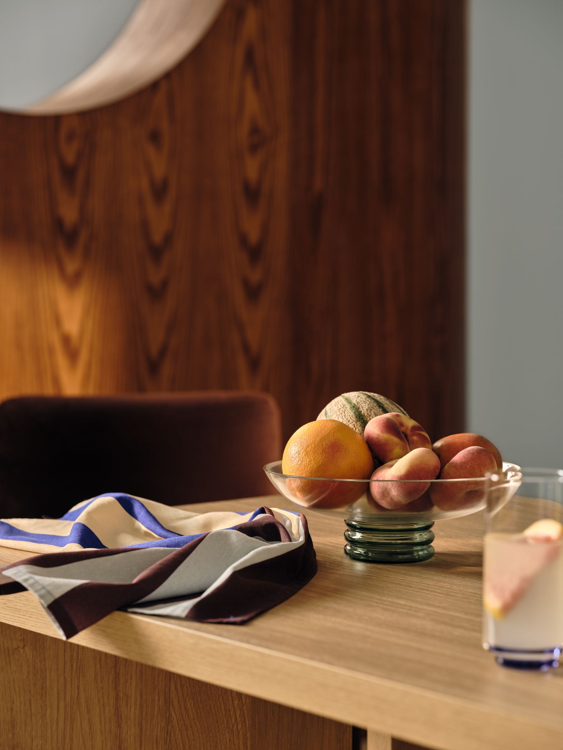 Kain 6 Seater Fixed Dining Table in Light Oak Effect - Image 8 of 18