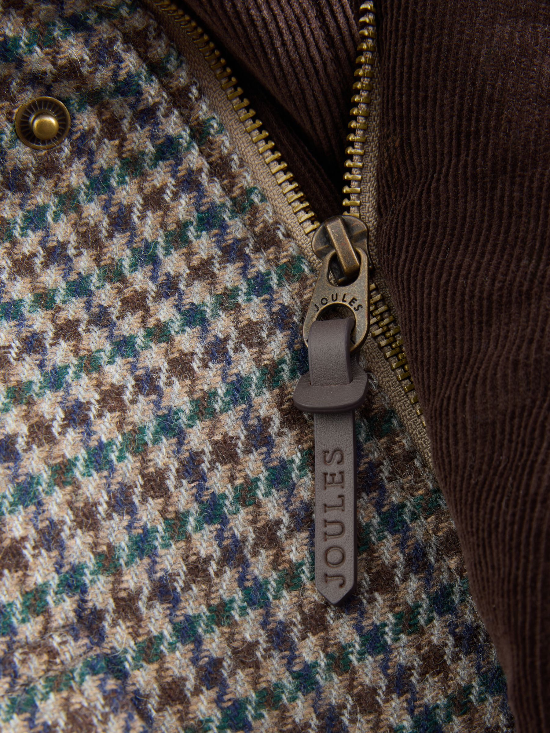 Brown Dogtooth Four Pocket Jacket - Image 4 of 5