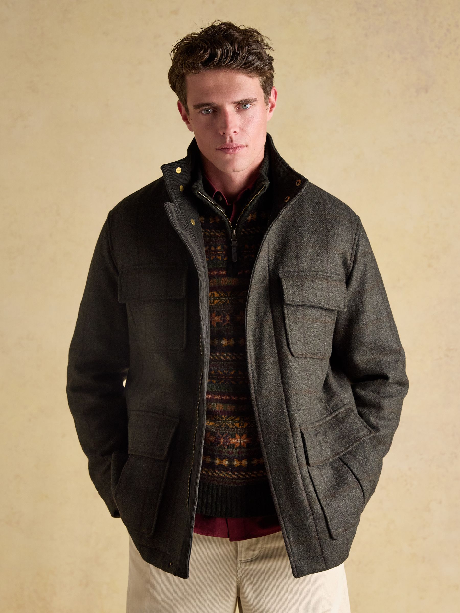 Green Check Field Jacket - Image 8 of 12