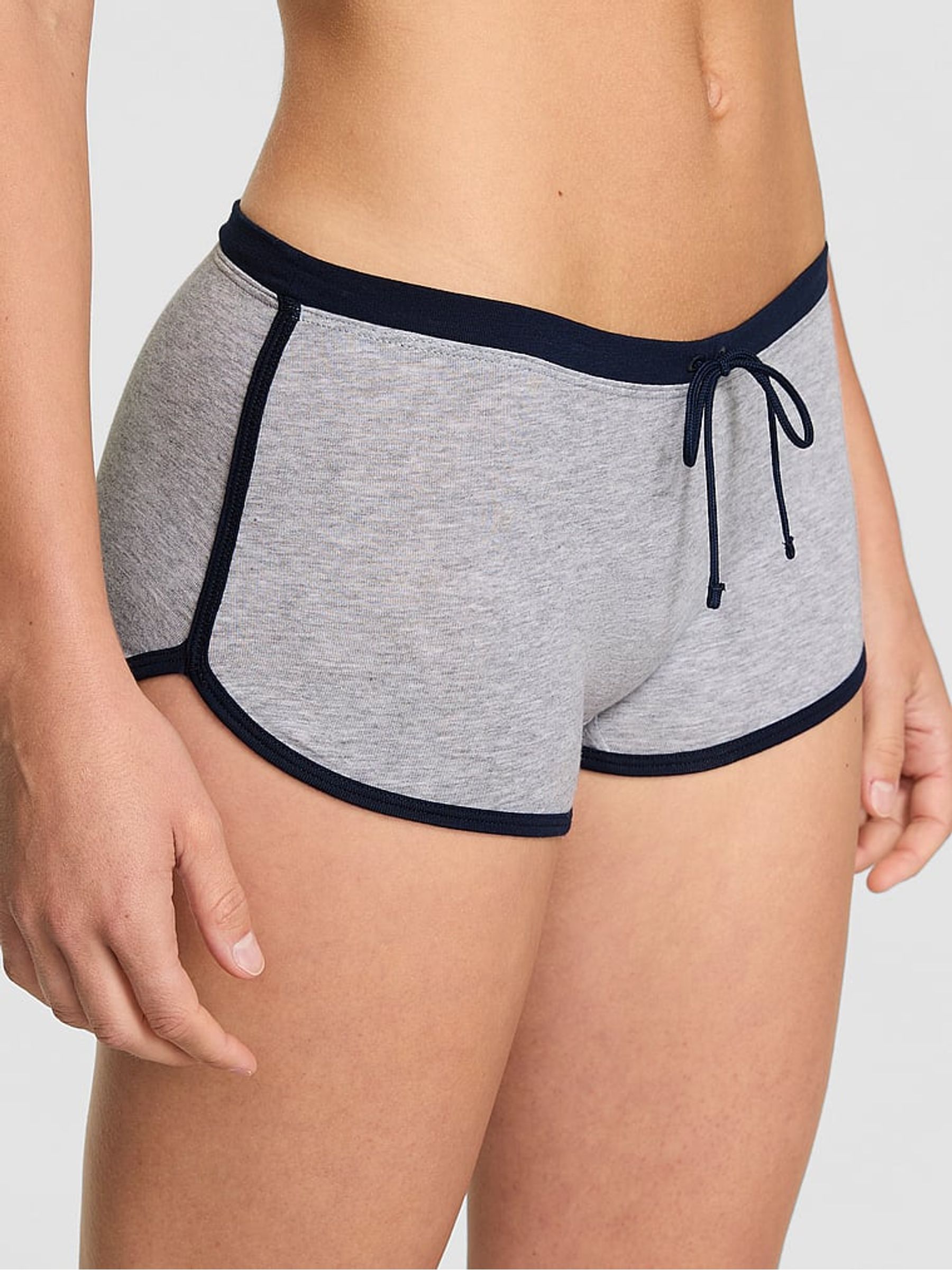 Medium Heather Grey Cotton Dorm Knickers - Image 1 of 3