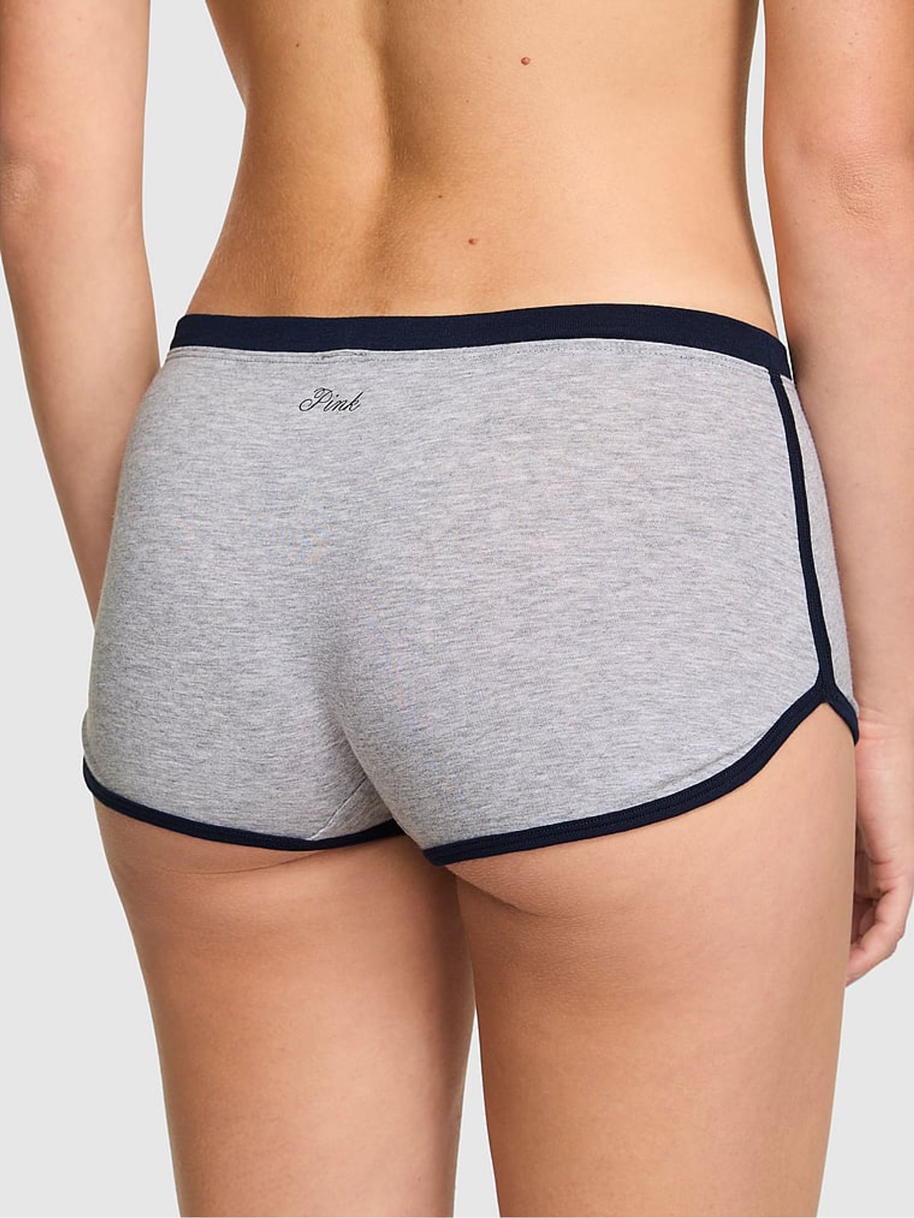 Medium Heather Grey Cotton Dorm Knickers - Image 2 of 3