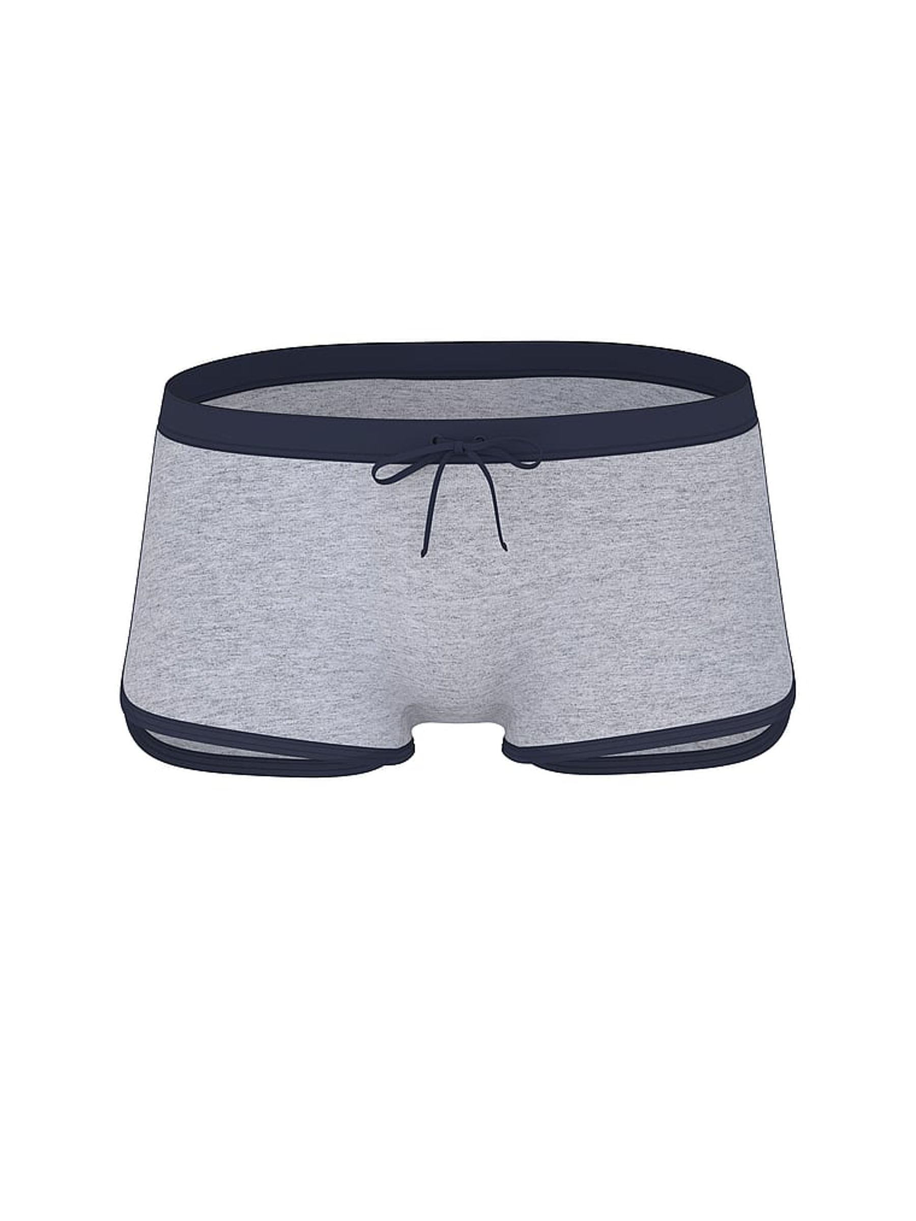 Medium Heather Grey Cotton Dorm Knickers - Image 3 of 3